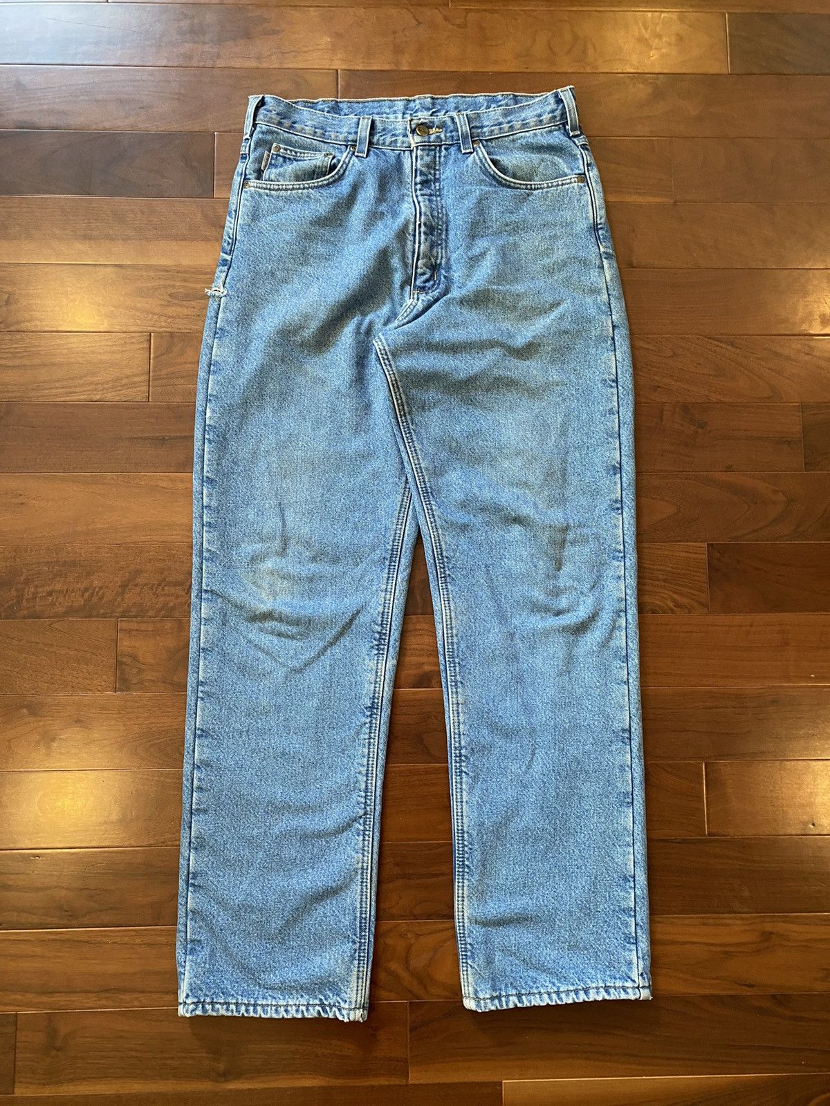 Vintage BAGGY BLANKET LINED JEANS | Grailed