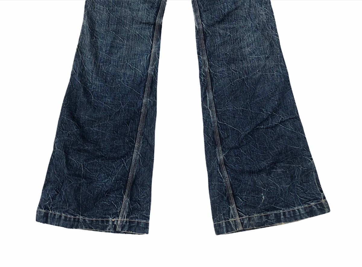 Japanese Brand 🔥Japanese Brapper Distressed Flare Denim Jeans Size US 27 - 8 Thumbnail