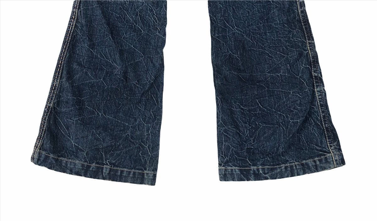 Japanese Brand 🔥Japanese Brapper Distressed Flare Denim Jeans Size US 27 - 5 Thumbnail