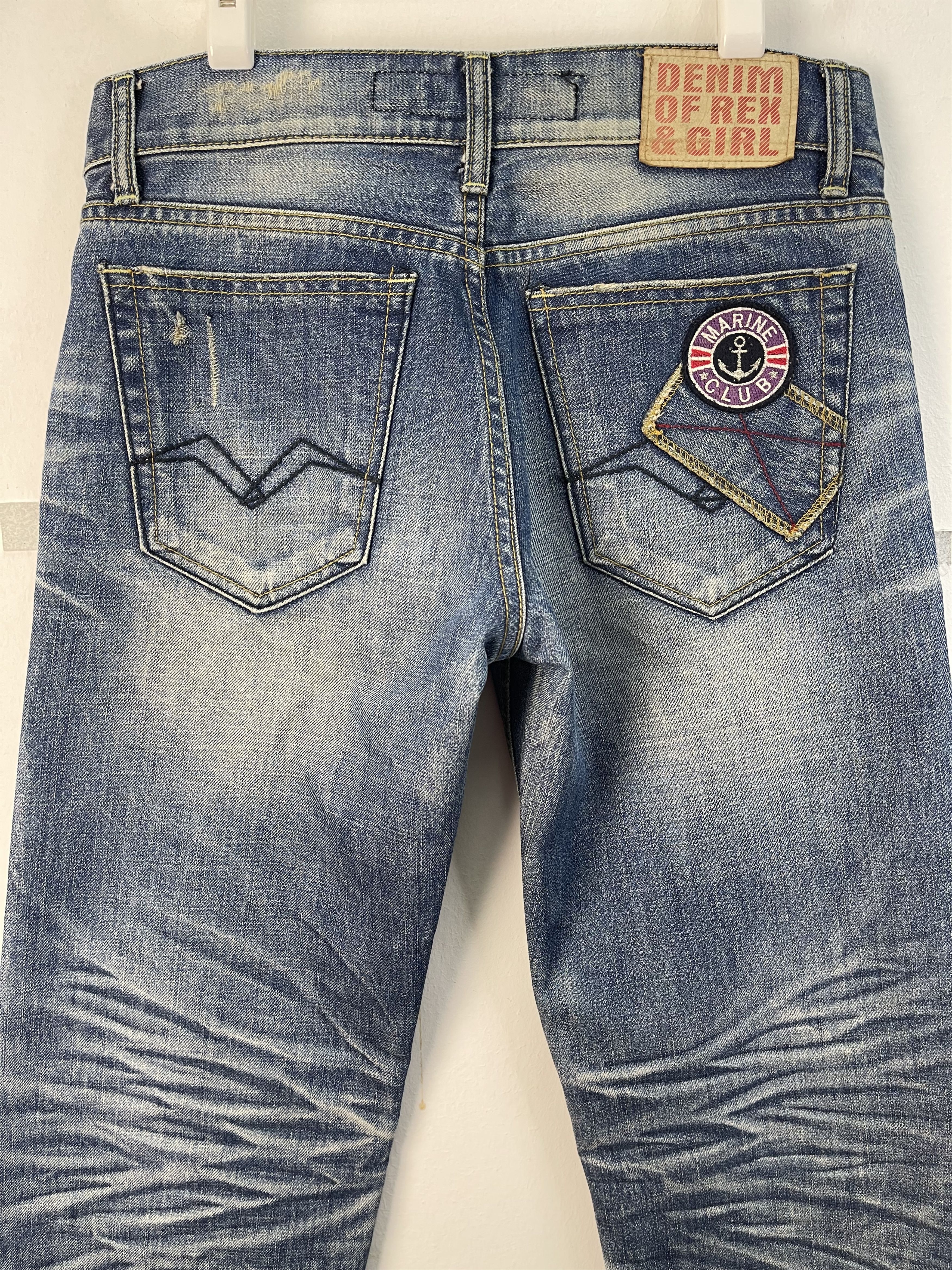 Japanese Brand × Vintage Vintage Denim Of Rex&Girl Marine Club Patches Size US 30 / EU 46 - 2 Thumbnail