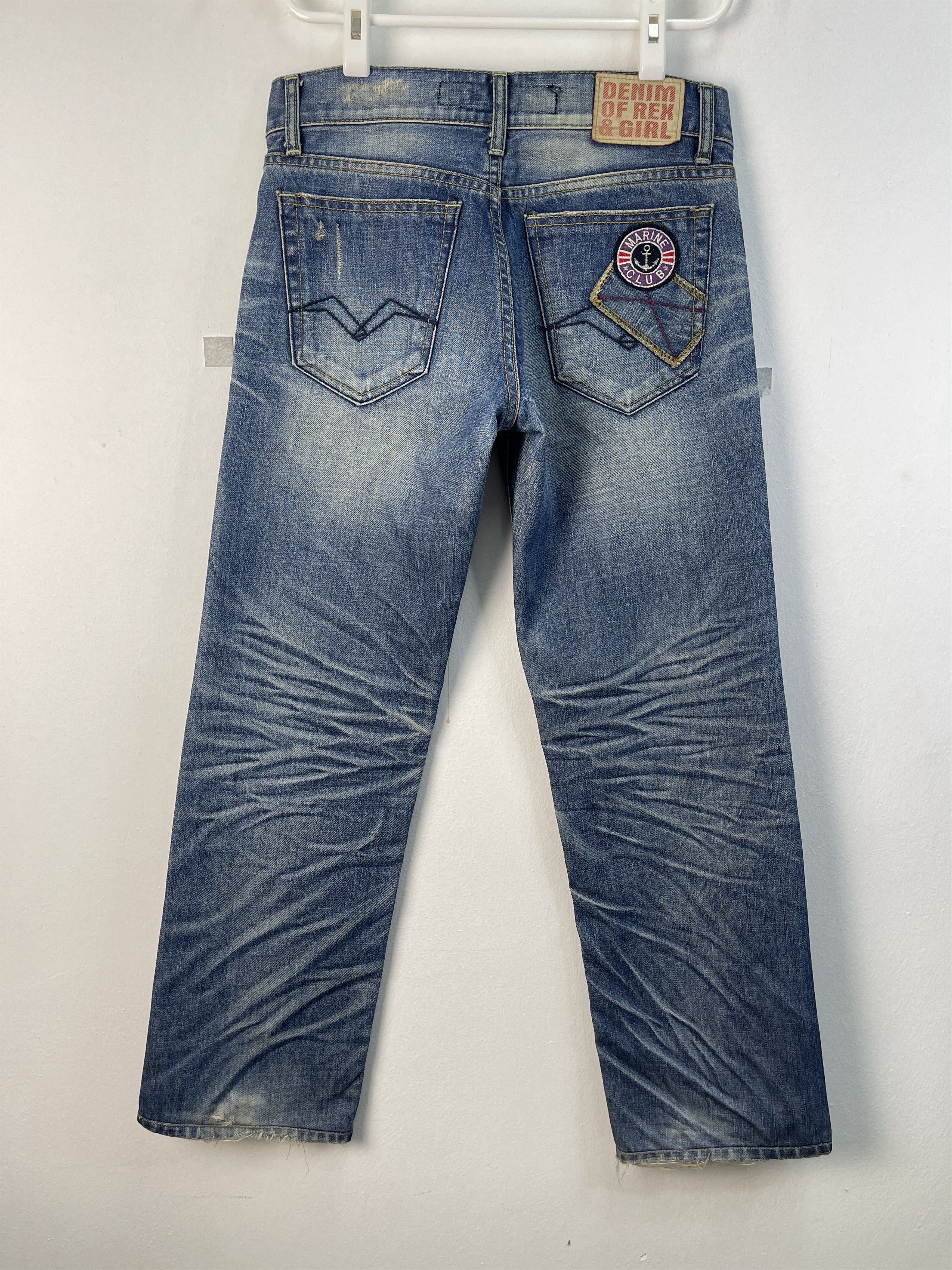 Japanese Brand × Vintage Vintage Denim Of Rex&Girl Marine Club Patches Size US 30 / EU 46 - 1 Thumbnail