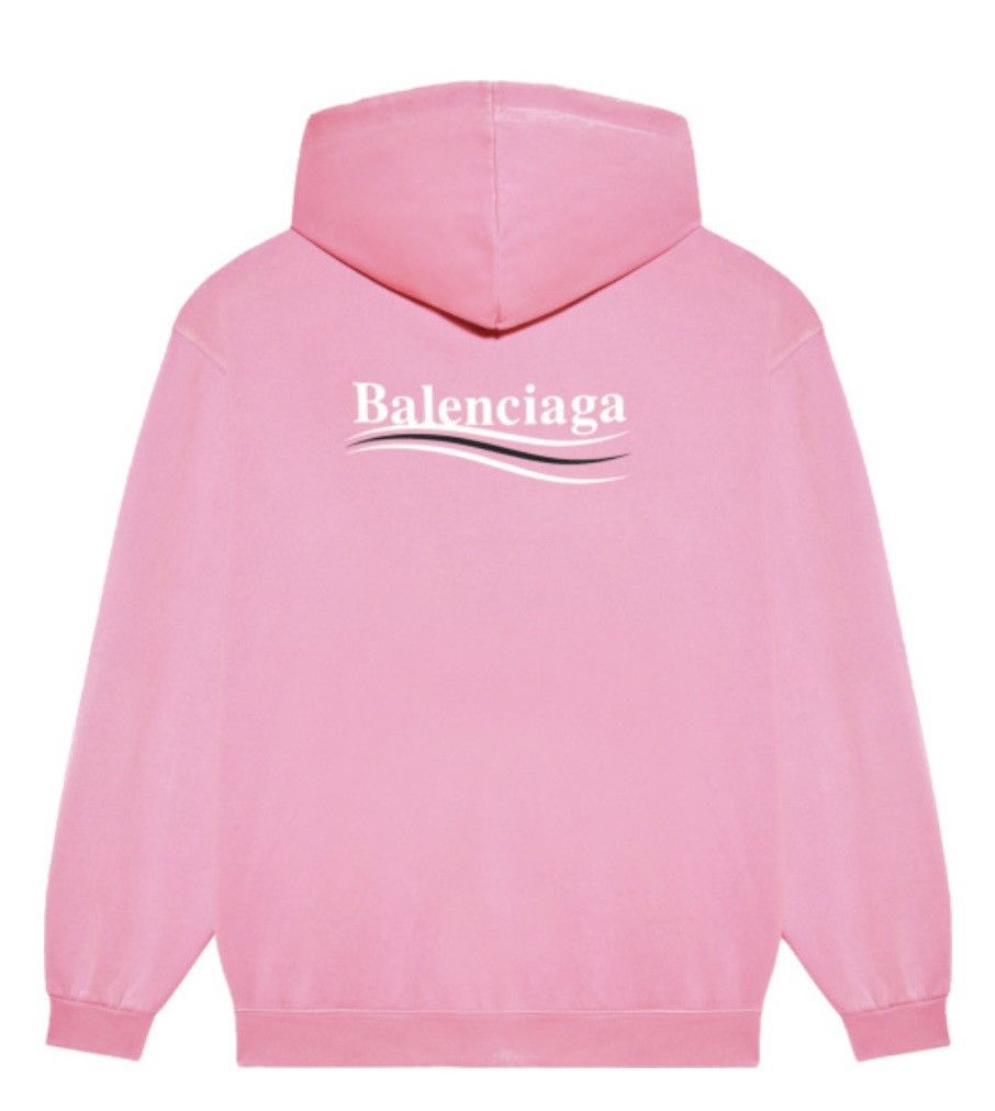 image of Balenciaga Campaign Logo Hoodie in Pink, Men's (Size 2XL)