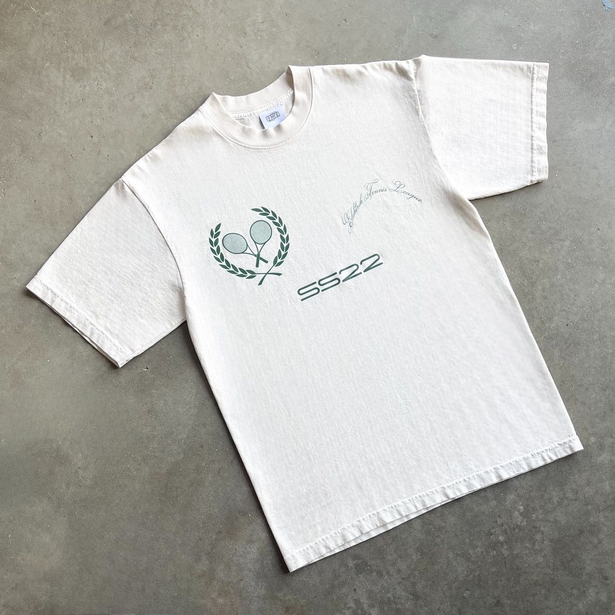 Designer × Vintage Elektrik ‘Tennis League’ Off White Vintage Graphic Tee Size US XL / EU 56 / 4 - 3 Thumbnail