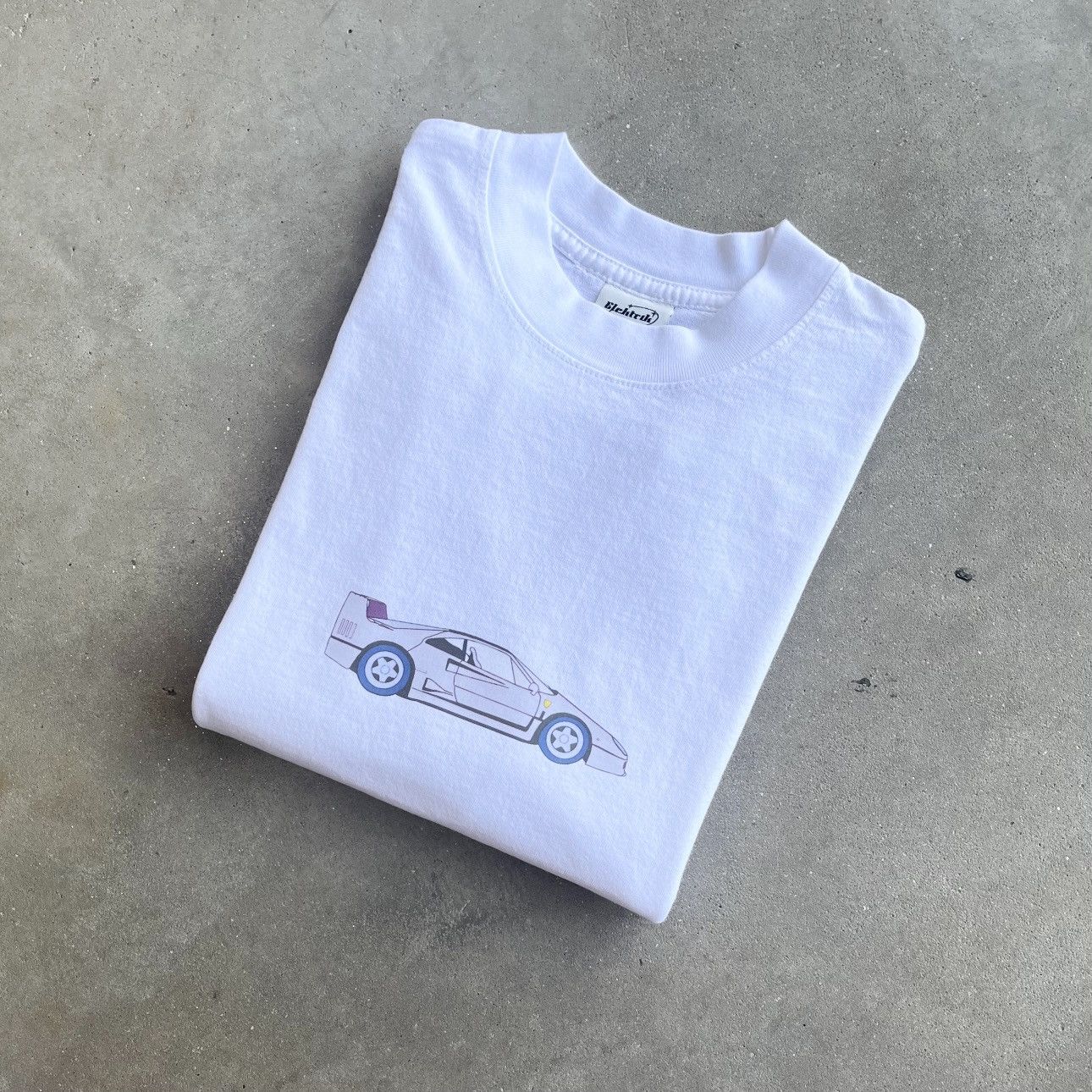 Other × Vintage Elektrik ‘F40’ White Vintage Graphic Car Tee Size US S / EU 44-46 / 1 - 3 Thumbnail