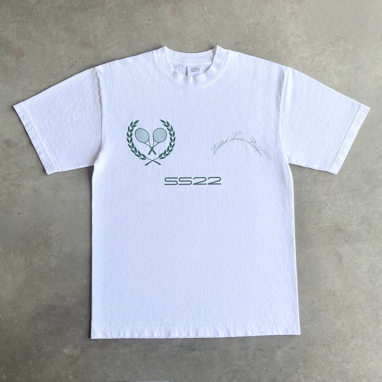 Designer × Vintage Elektrik ‘Tennis League’ White Vintage Graphic Tee Size US S / EU 44-46 / 1 - 5 Thumbnail