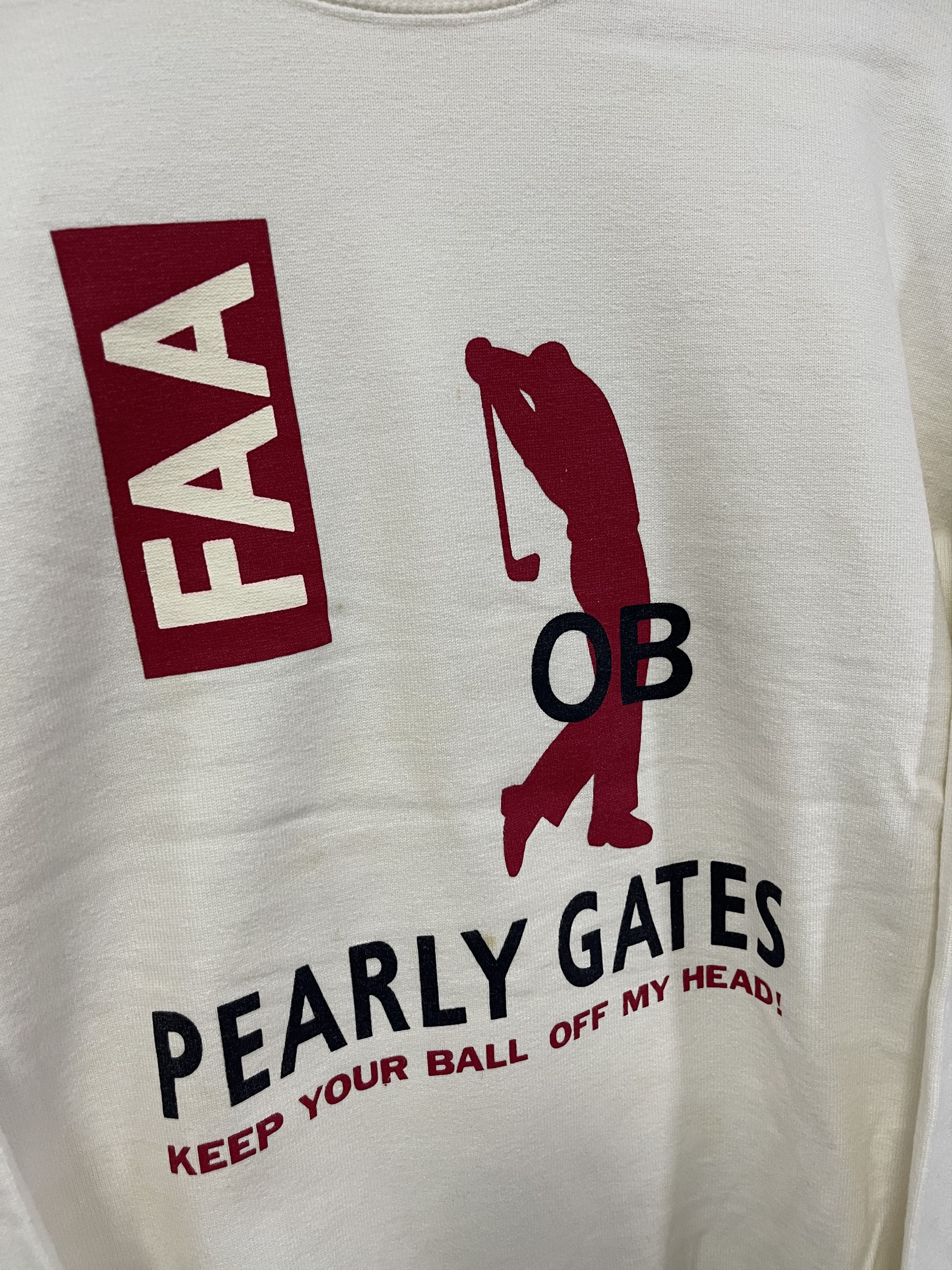 Japanese Brand × Vintage Japanese Pearly Gates Graphic Sweatshirt Distressed Stain Size US M / EU 48-50 / 2 - 2 Thumbnail