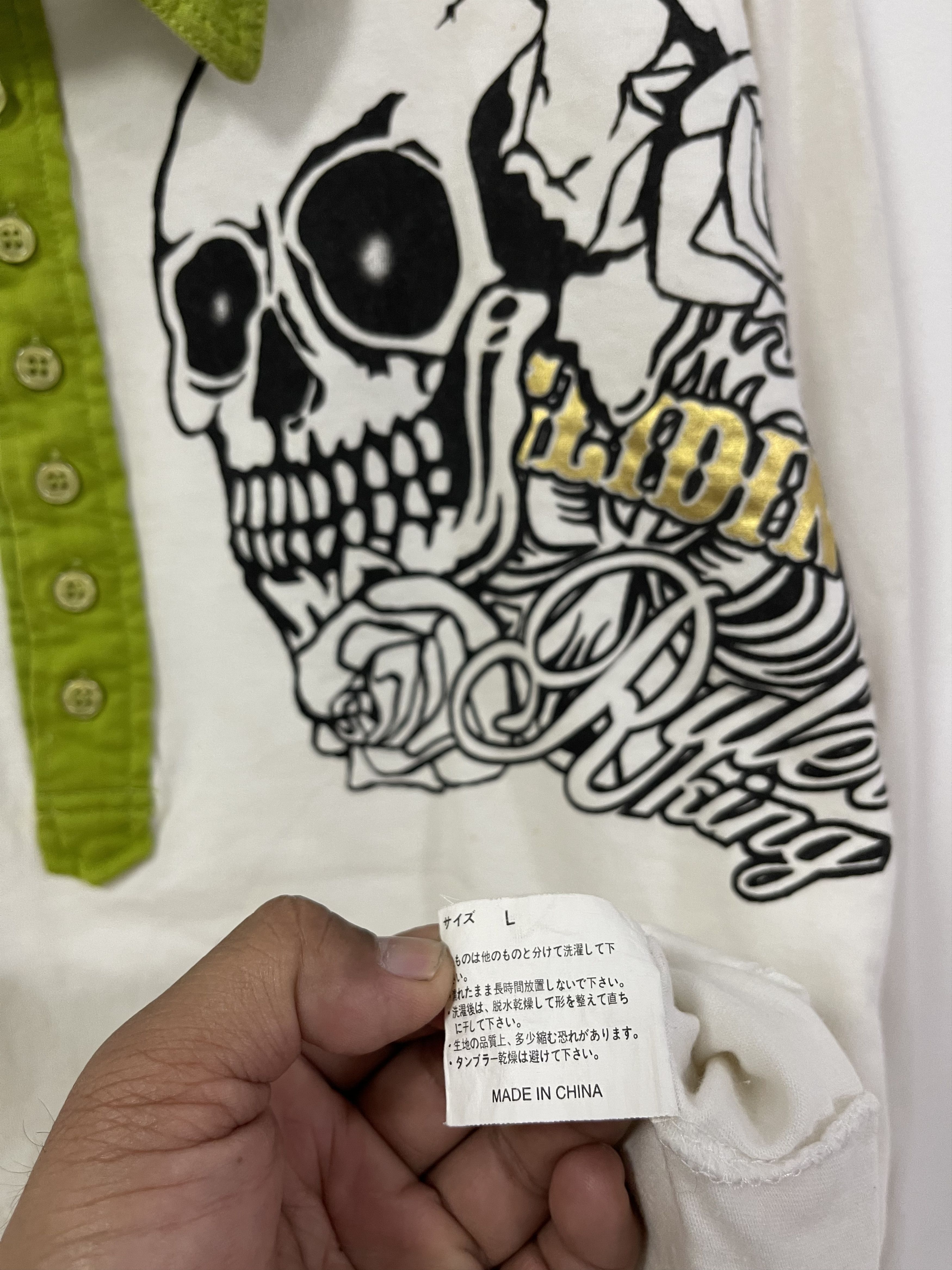Japanese Brand Vintage Four Season Skulls Big Logo Long Sleeve Size US S / EU 44-46 / 1 - 11 Thumbnail