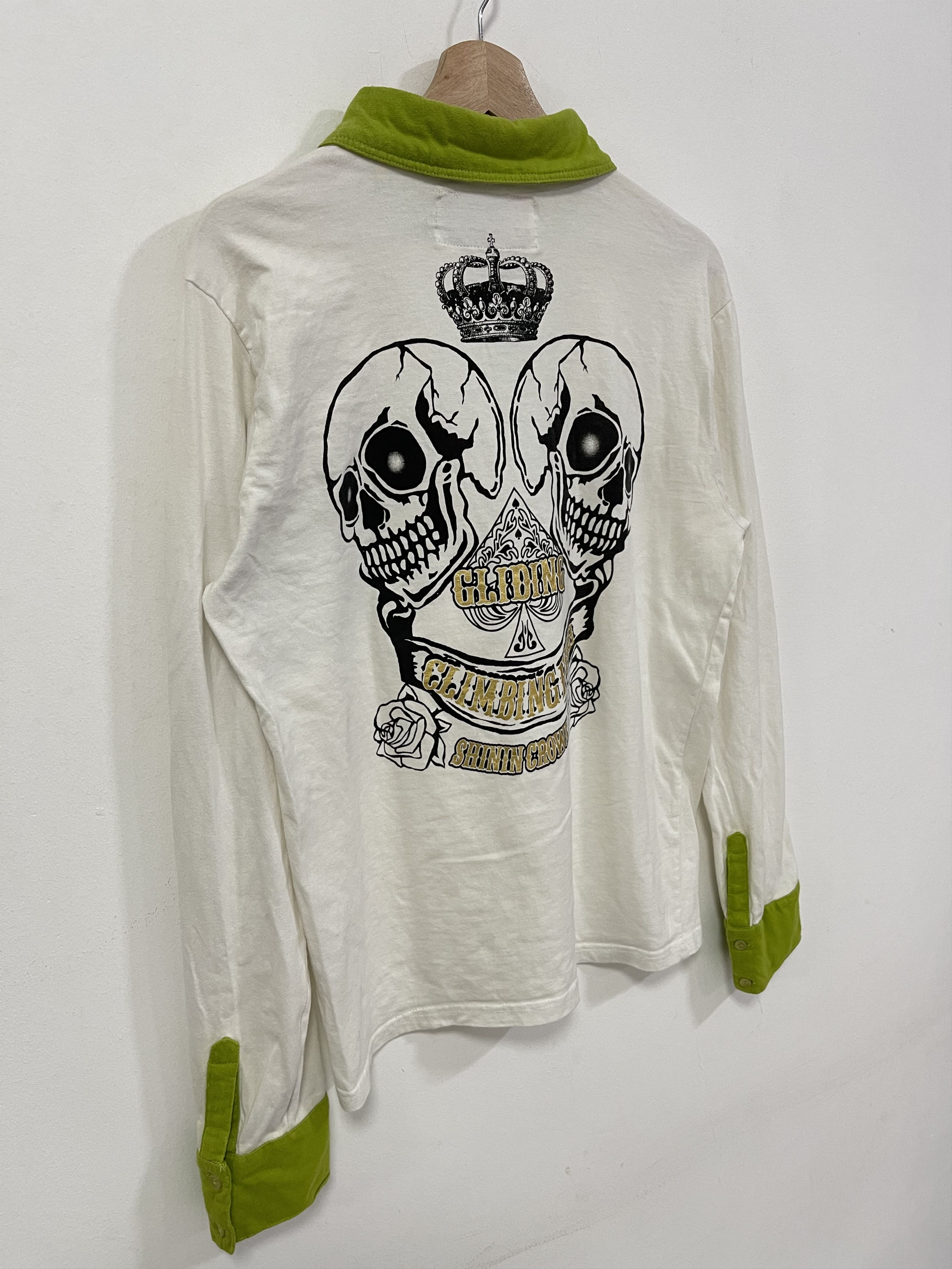 Japanese Brand Vintage Four Season Skulls Big Logo Long Sleeve Size US S / EU 44-46 / 1 - 2 Thumbnail