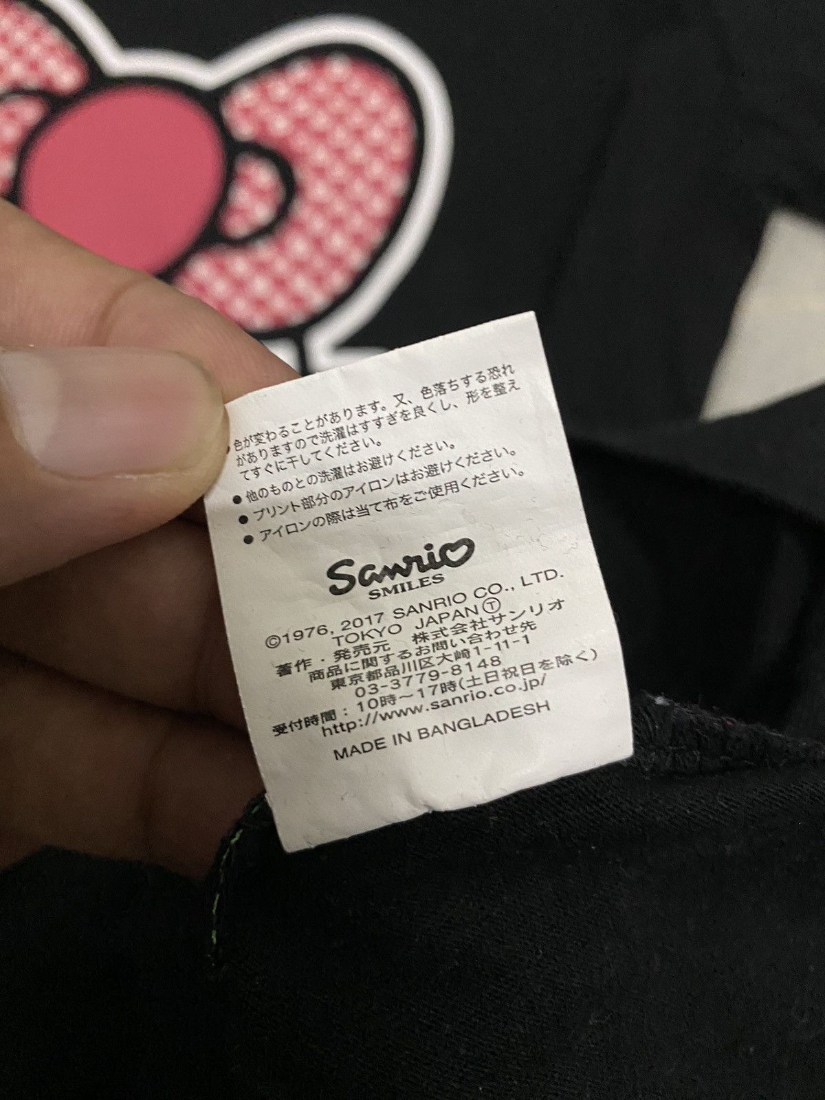Anime × Cartoon Network × Japanese Brand Offer‼️Hello Kitty Japan Sanrio Anima Black Tee Size US M / EU 48-50 / 2 - 6 Thumbnail