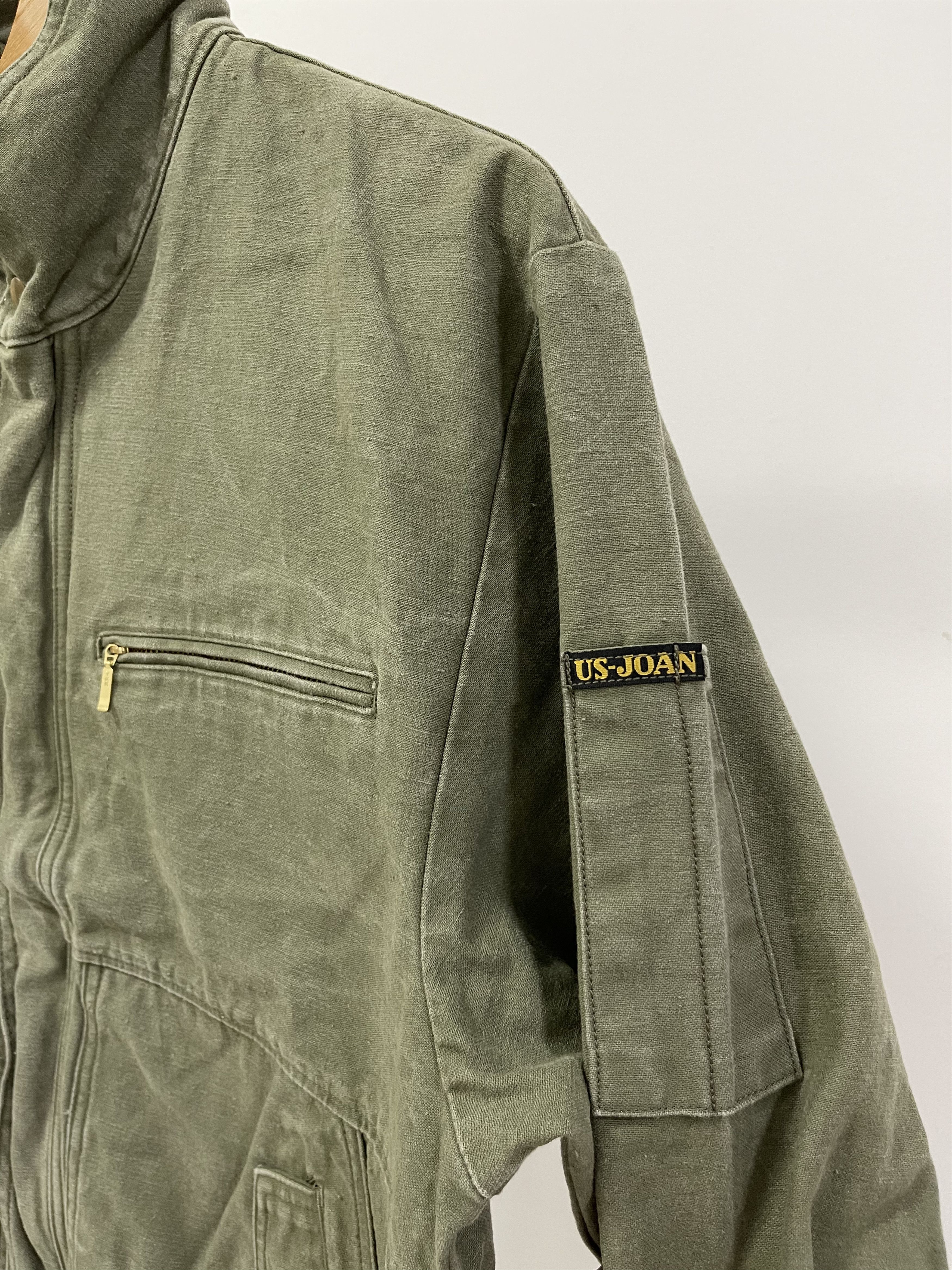 Japanese Brand × Vintage Vintage Usjoan Military Style Zipper Jacket Made In japan Size US S / EU 44-46 / 1 - 6 Thumbnail