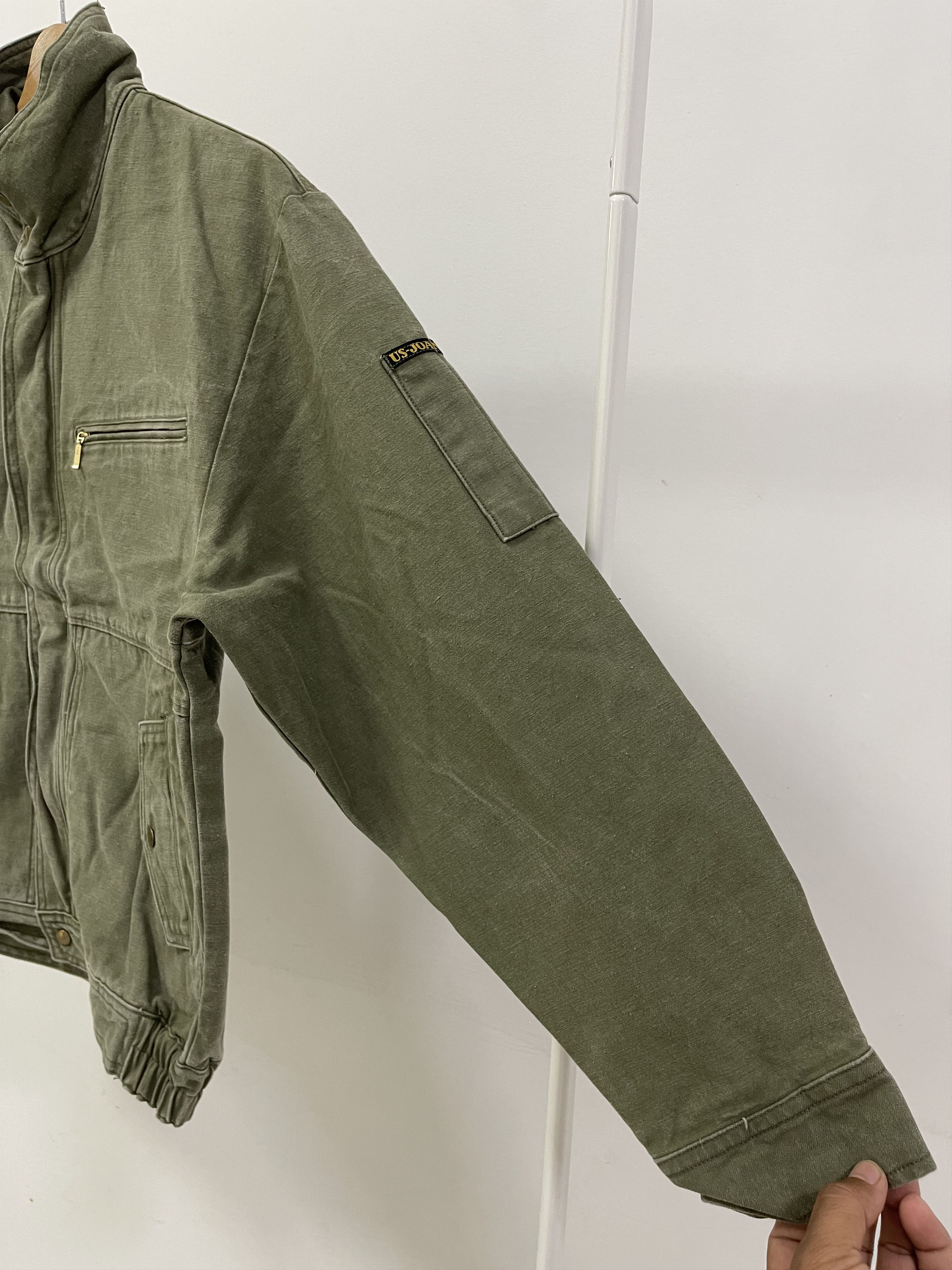 Japanese Brand × Vintage Vintage Usjoan Military Style Zipper Jacket Made In japan Size US S / EU 44-46 / 1 - 5 Thumbnail