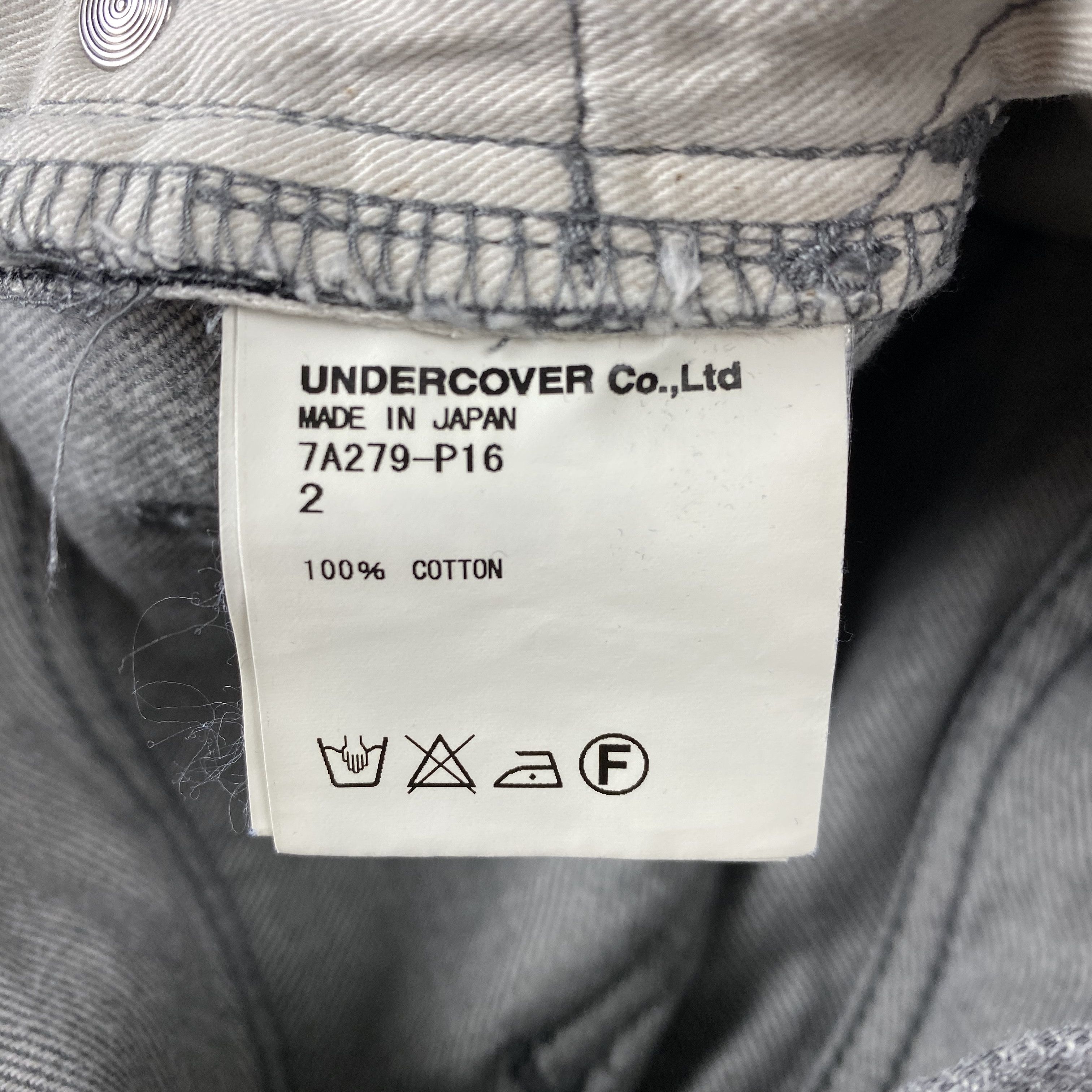 Undercover Undercover Grey Lightning Embroidered Jeans Size US 30 / EU 46 - 7 Thumbnail