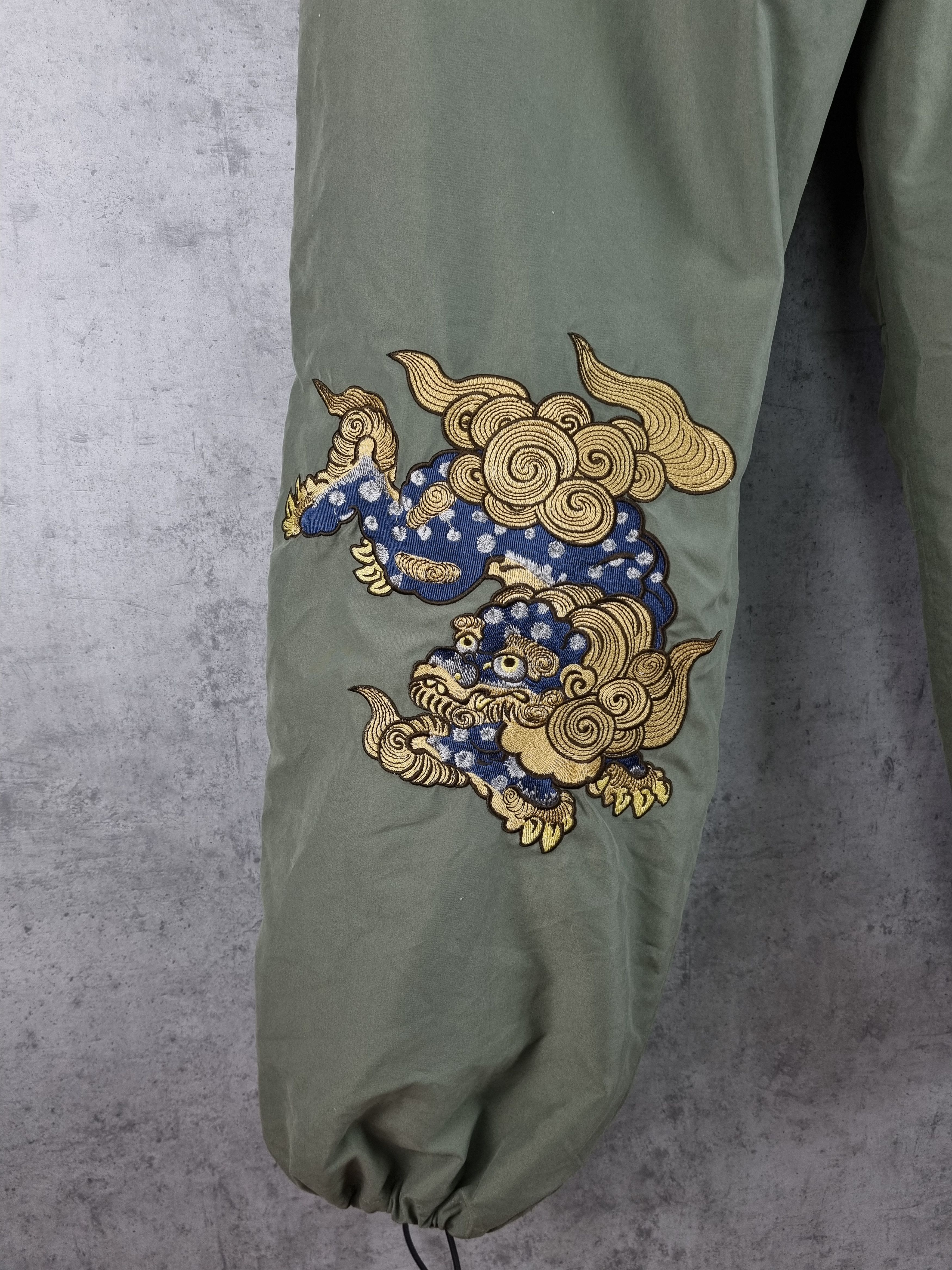 Japanese Brand × Vintage 🐉Djinn Embroidery Dragon Motiff Rare Pants MAHARISHI style Size US 32 / EU 48 - 2 Thumbnail