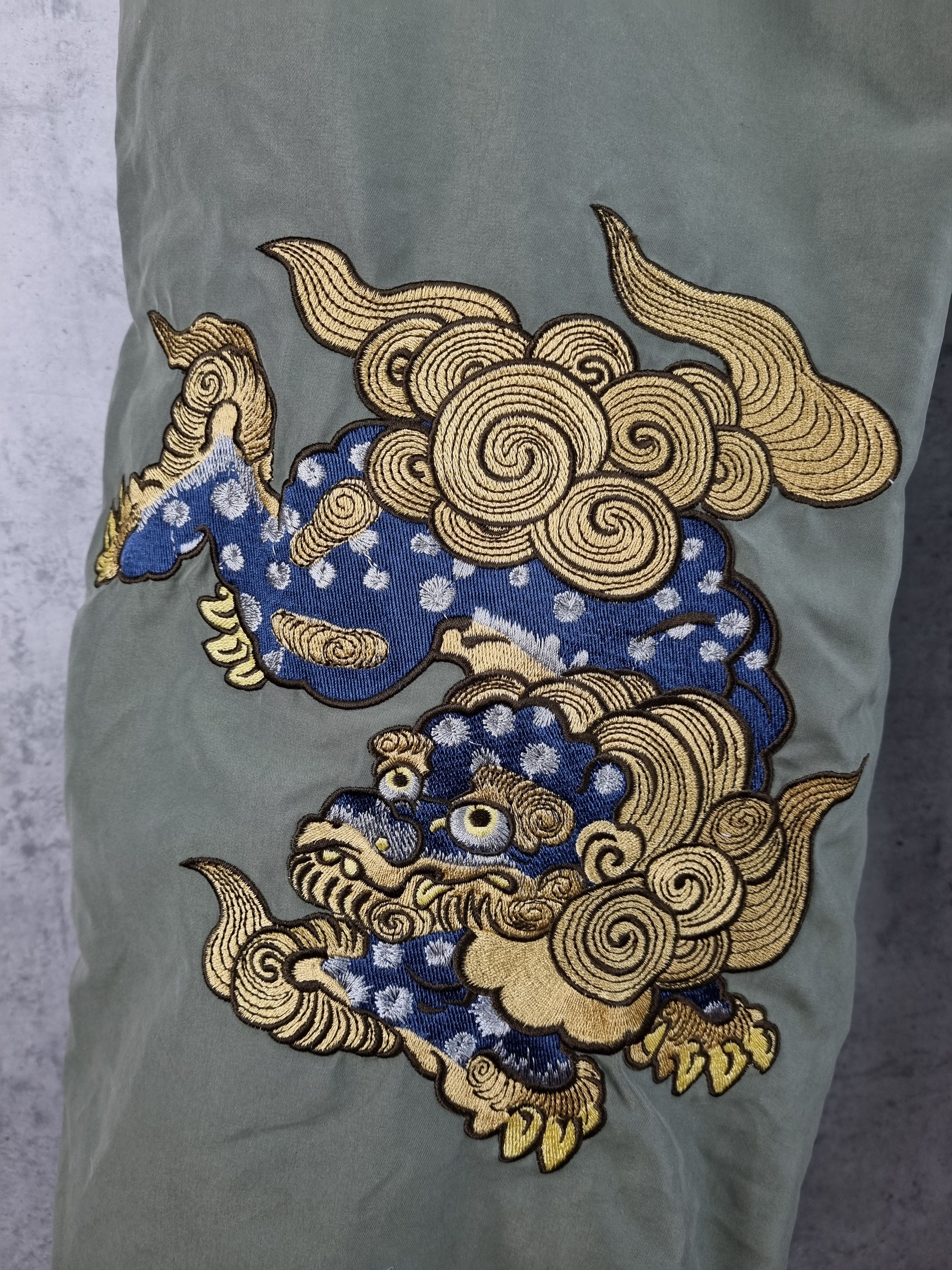 Japanese Brand × Vintage 🐉Djinn Embroidery Dragon Motiff Rare Pants MAHARISHI style Size US 32 / EU 48 - 14 Thumbnail