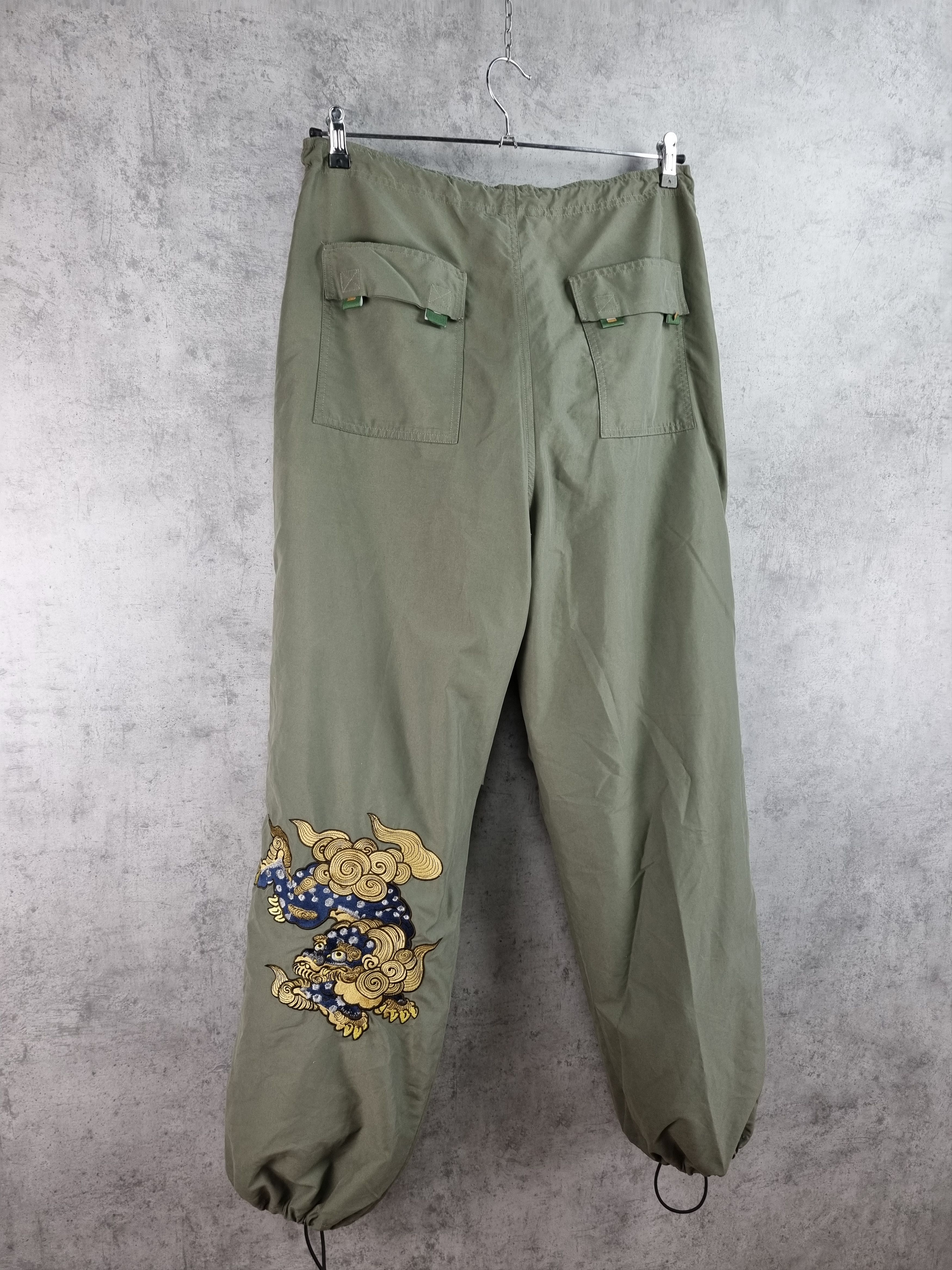 Japanese Brand × Vintage 🐉Djinn Embroidery Dragon Motiff Rare Pants MAHARISHI style Size US 32 / EU 48 - 1 Thumbnail
