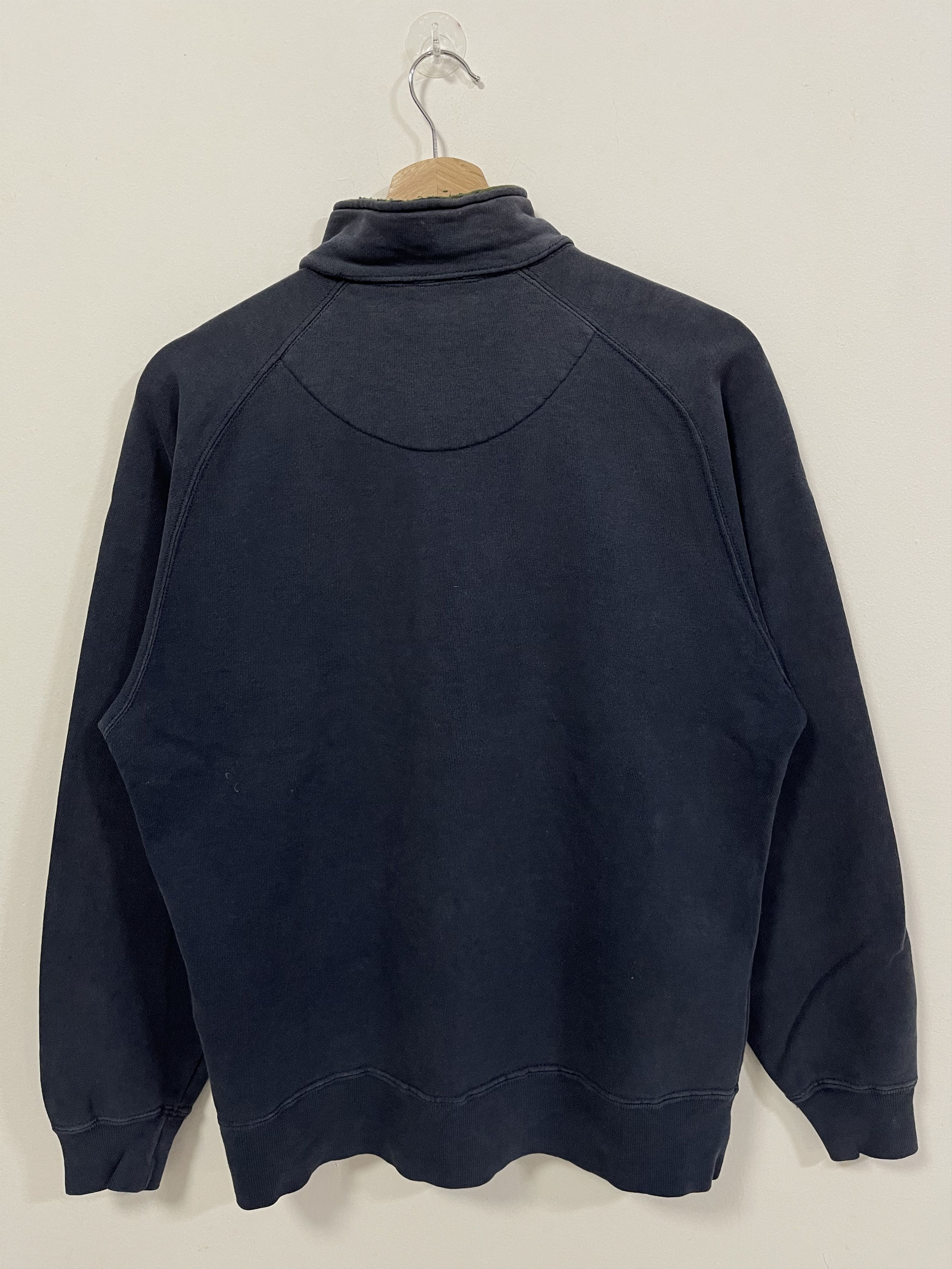 Champion × Vintage Champion Script Mini Logo Half Zip Distressed Sweatshirt Size US S / EU 44-46 / 1 - 8 Thumbnail
