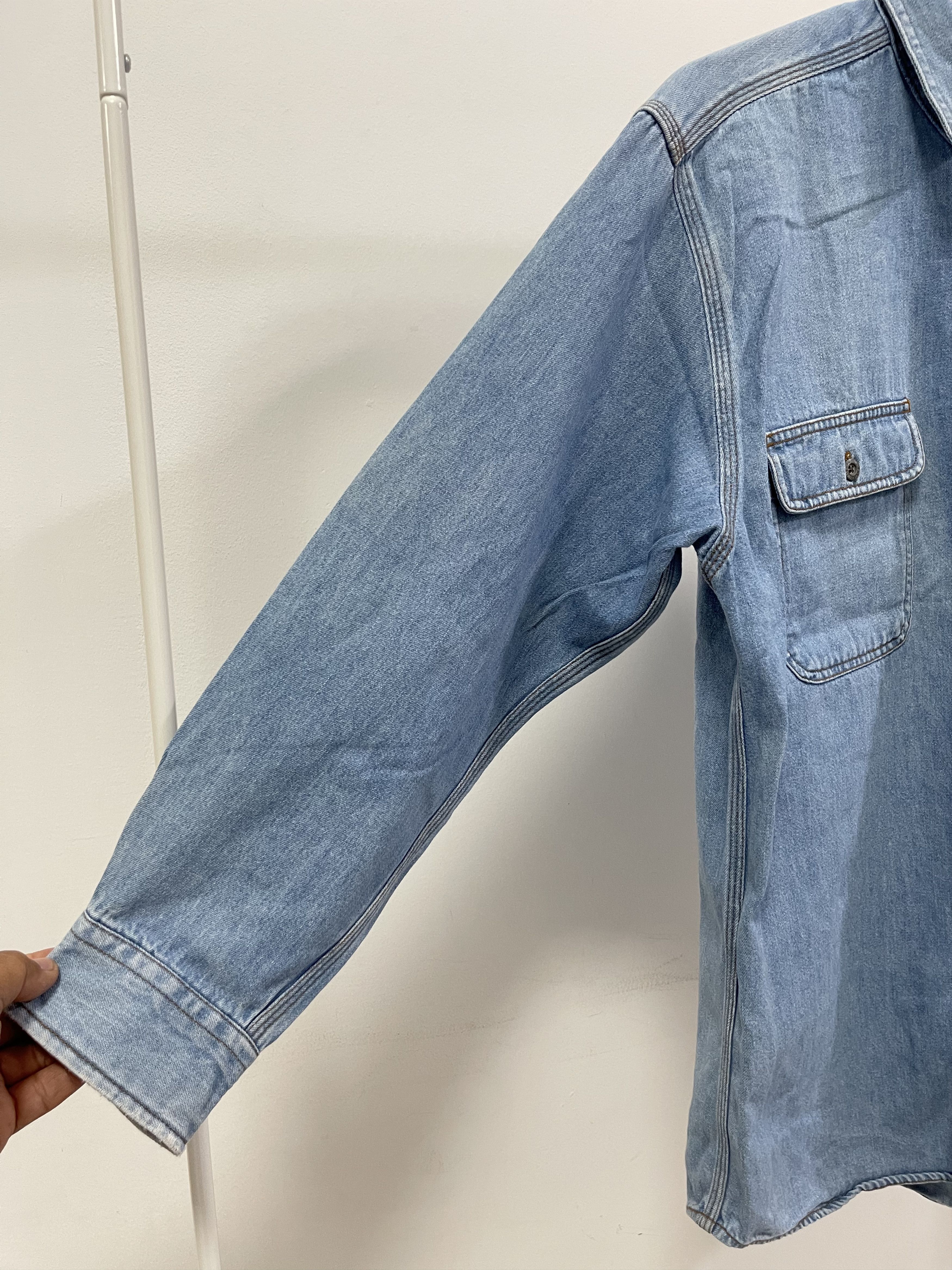 Sports Specialties × Vintage Vintage Lucky Strike Double Pocket Button Up Denim Size US M / EU 48-50 / 2 - 5 Thumbnail