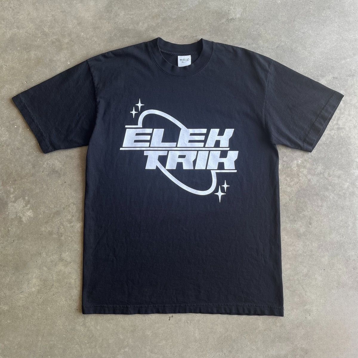 Other × Vintage Elektrik ‘Saturn’ Black Vintage Graphic Designer Tee Size US S / EU 44-46 / 1 - 1 Thumbnail