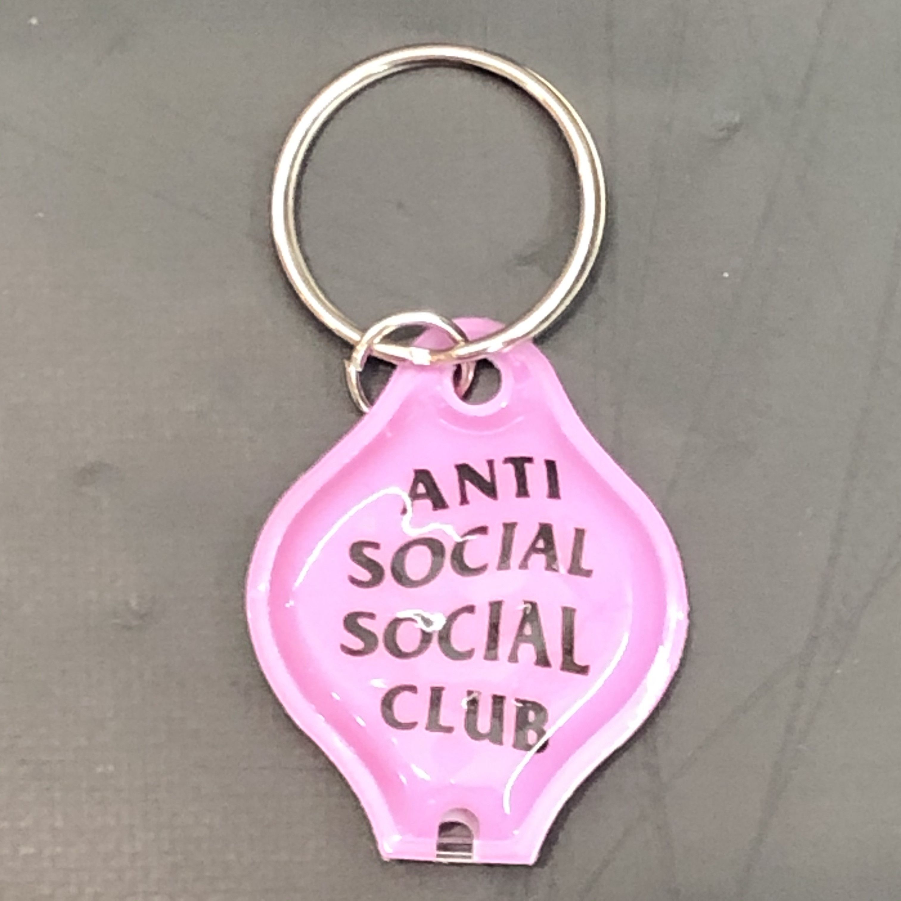 Anti Social Social Club DS SS20 ASSC Black Logo Pink True Colors Keychain LED Light Size ONE SIZE - 5 Thumbnail