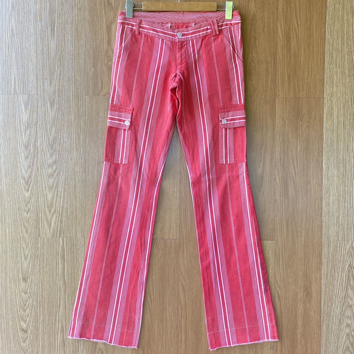 Japanese jeans cargo pants multiple pocket flare jeans