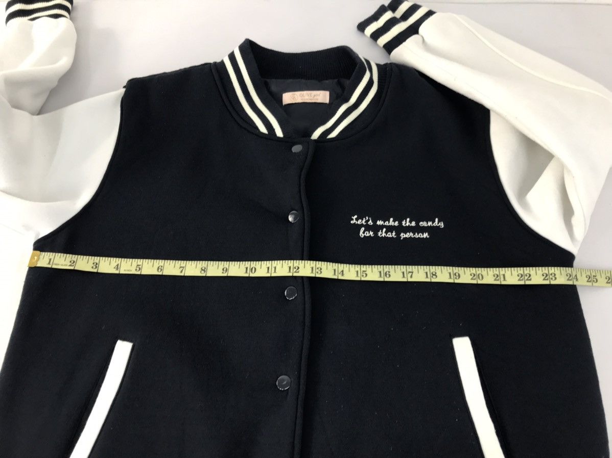Japanese Brand × Vintage Vintage Varsity Jacket Olive Girl Design Unisex Style Size US L / EU 52-54 / 3 - 10 Thumbnail