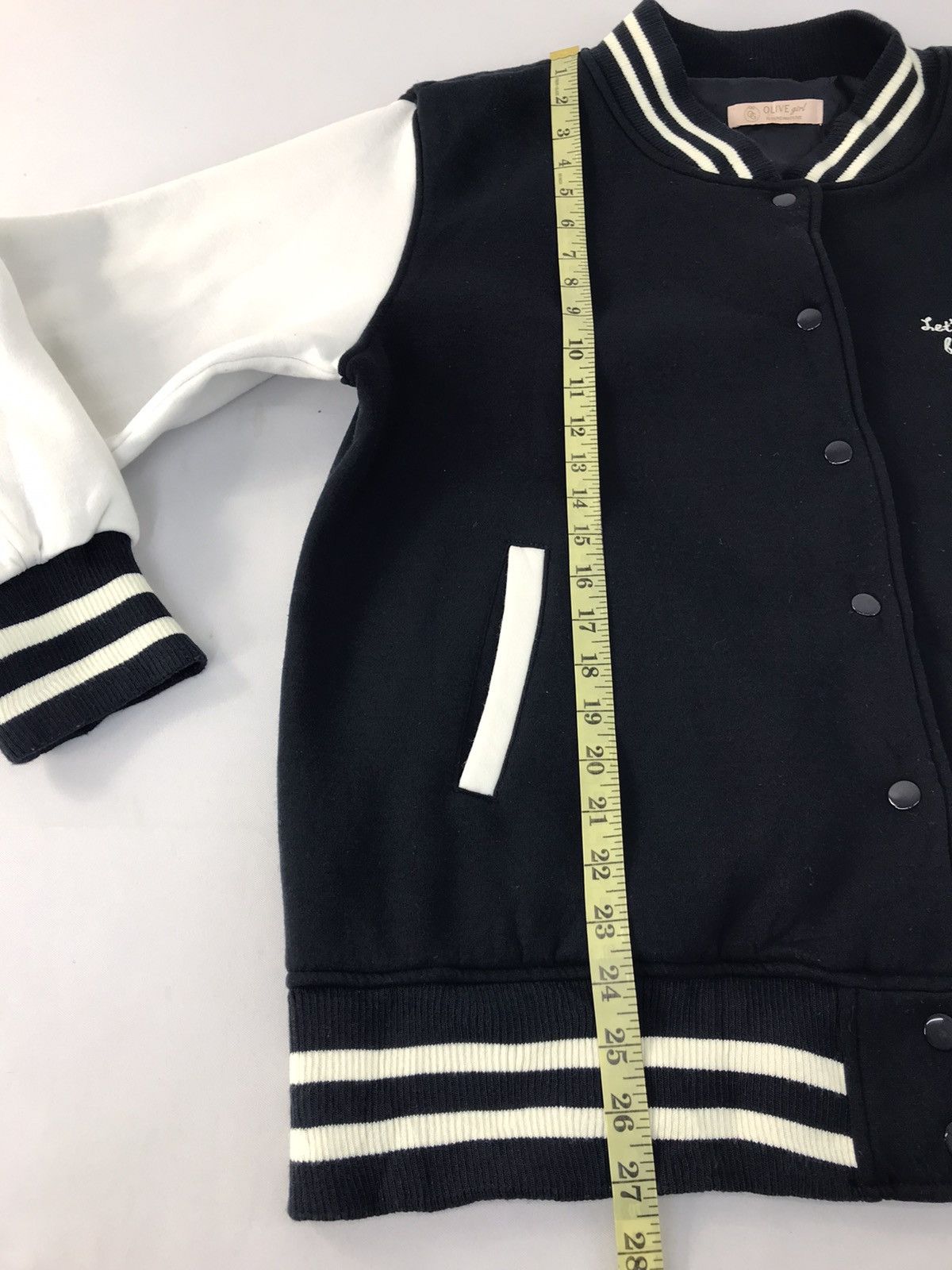 Japanese Brand × Vintage Vintage Varsity Jacket Olive Girl Design Unisex Style Size US L / EU 52-54 / 3 - 11 Thumbnail