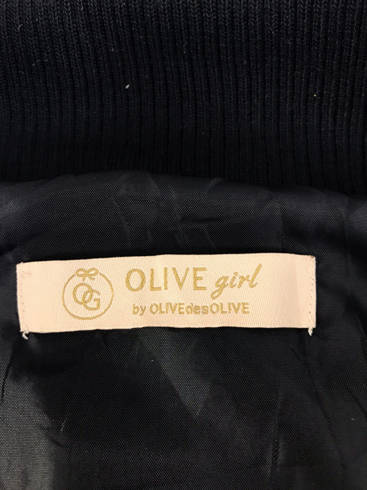 Japanese Brand × Vintage Vintage Varsity Jacket Olive Girl Design Unisex Style Size US L / EU 52-54 / 3 - 7 Thumbnail