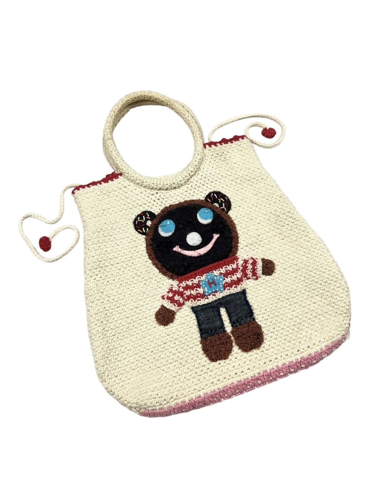Hysteric Glamour Knit Mini Bag in White, Women's