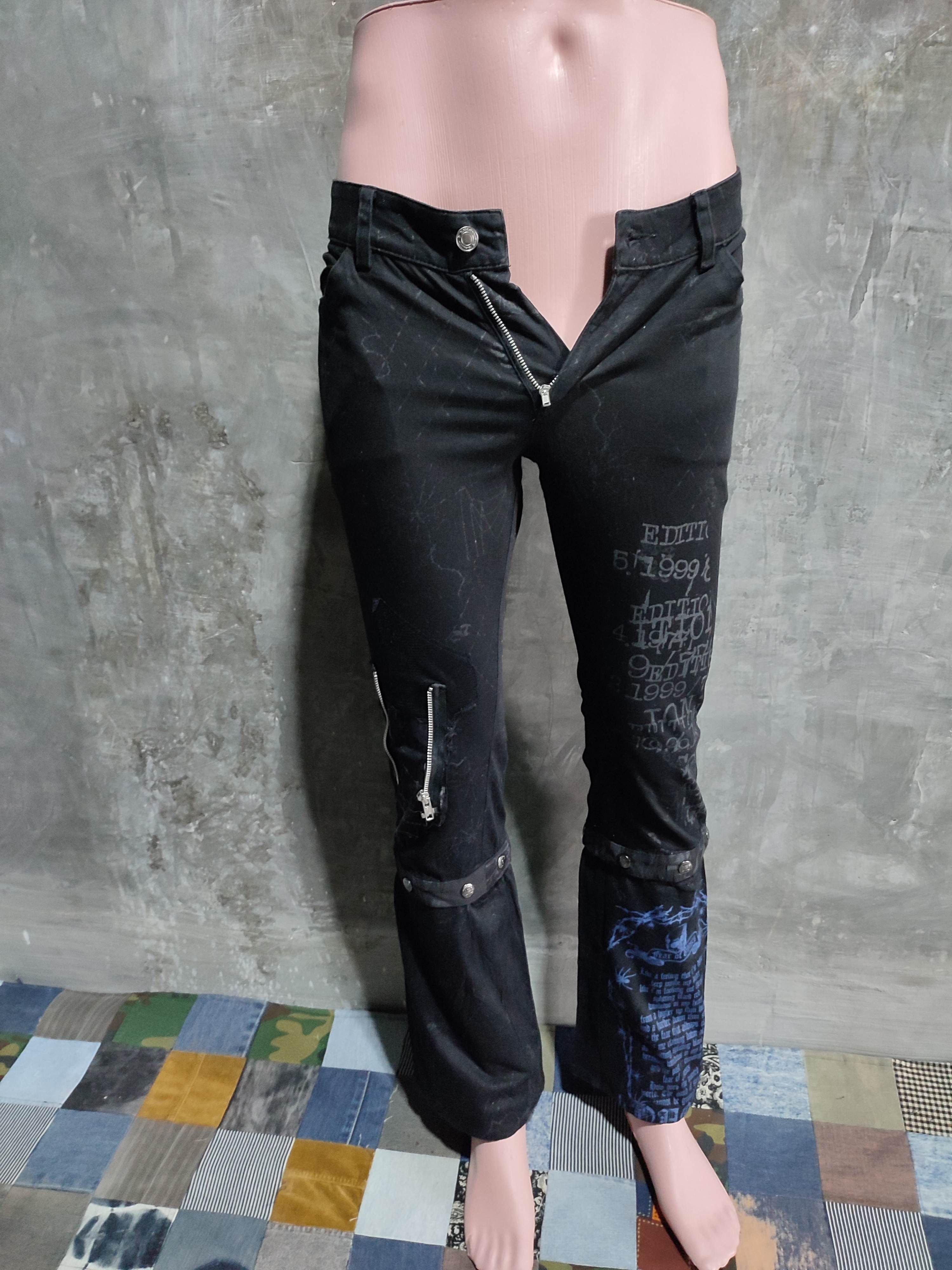 Japanese Brand 🔥H Anarchy Naoto Punk Bondage Detachable feet Pants Size US 29 - 14 Thumbnail