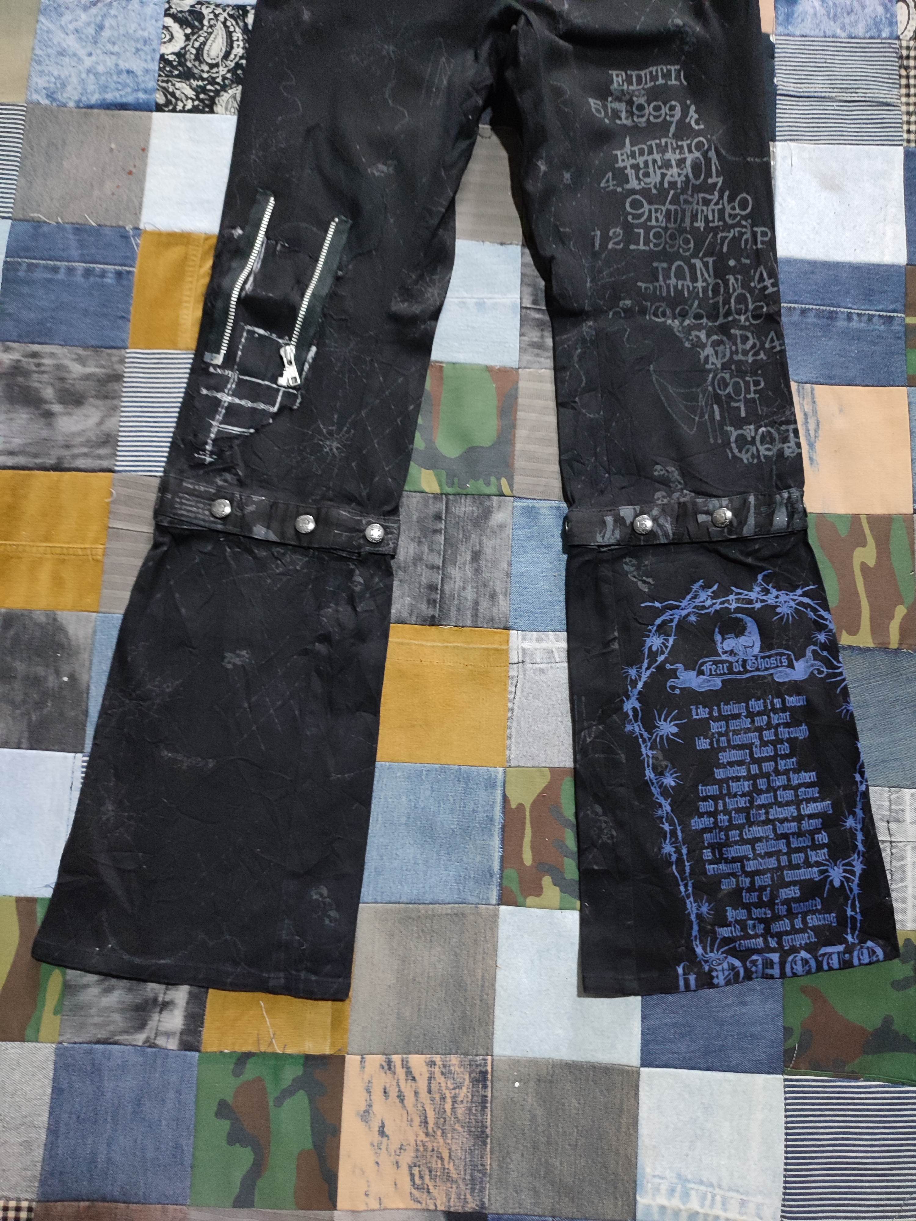 Japanese Brand 🔥H Anarchy Naoto Punk Bondage Detachable feet Pants Size US 29 - 4 Thumbnail