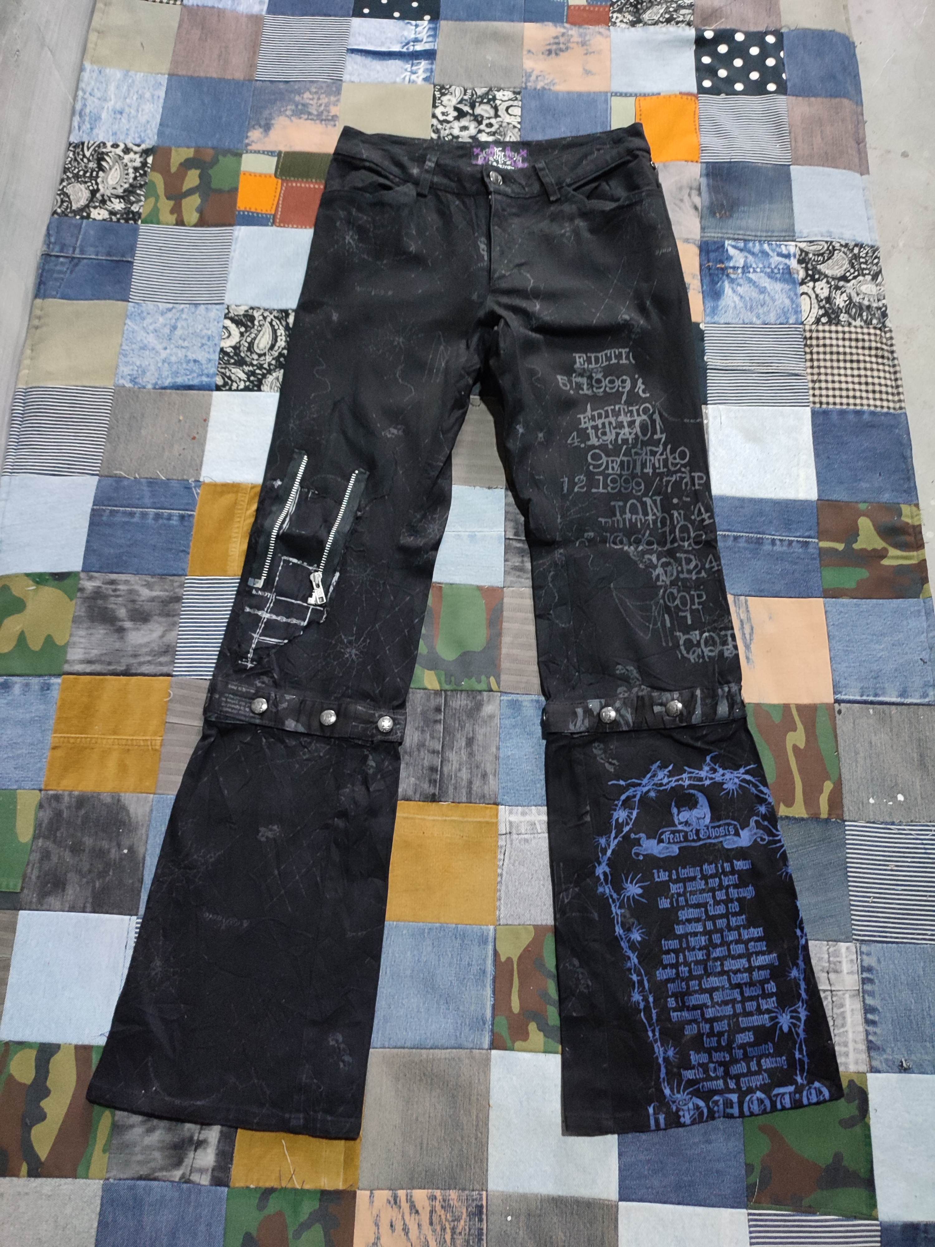 Japanese Brand 🔥H Anarchy Naoto Punk Bondage Detachable feet Pants Size US 29 - 2 Thumbnail