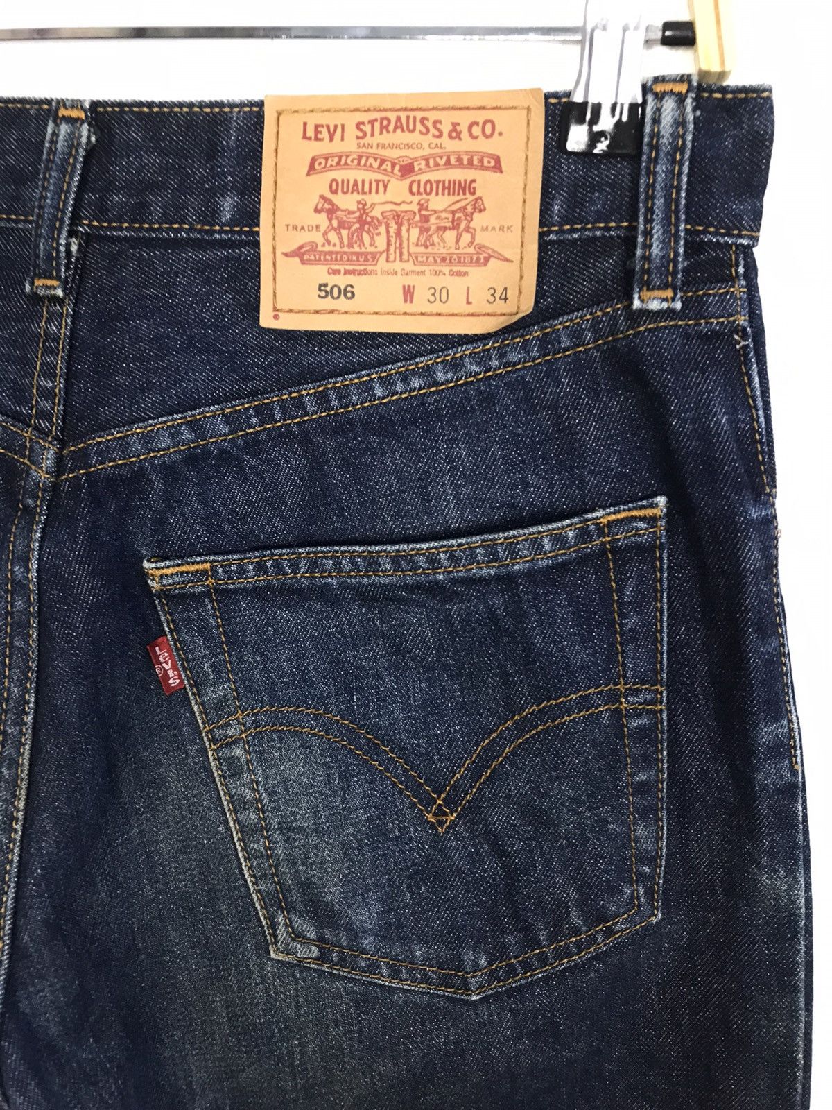 Japanese Brand × Levi's × Vintage Vintage Levi’s 506 Indigo Denim Jeans Size US 30 / EU 46 - 11 Thumbnail