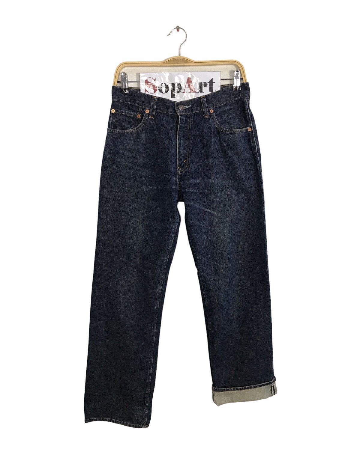Japanese Brand × Levi's × Vintage Vintage Levi’s 506 Indigo Denim Jeans Size US 30 / EU 46 - 1 Thumbnail