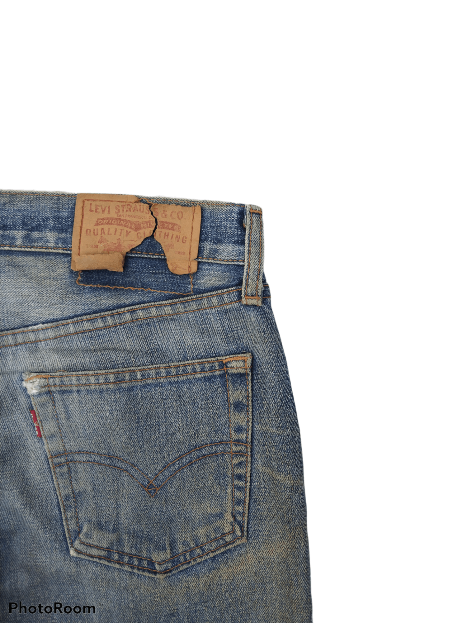 Levi's × Vintage THRASHED LEVIS MADE IN JAPAN DENIM PANTS Size US 30 / EU 46 - 7 Thumbnail