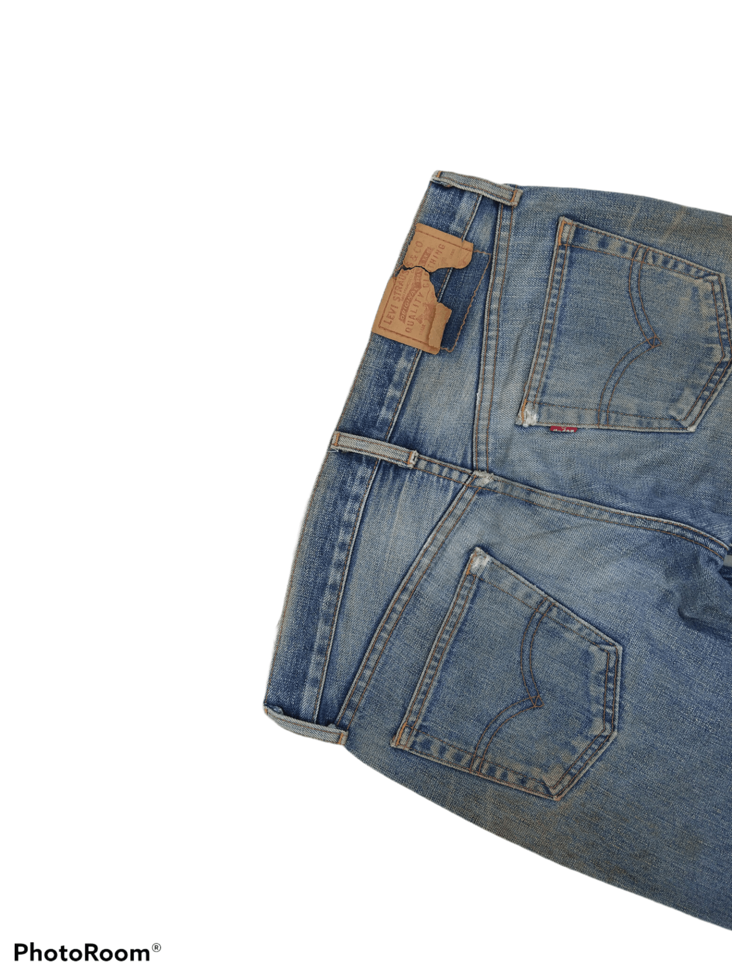 Levi's × Vintage THRASHED LEVIS MADE IN JAPAN DENIM PANTS Size US 30 / EU 46 - 6 Thumbnail