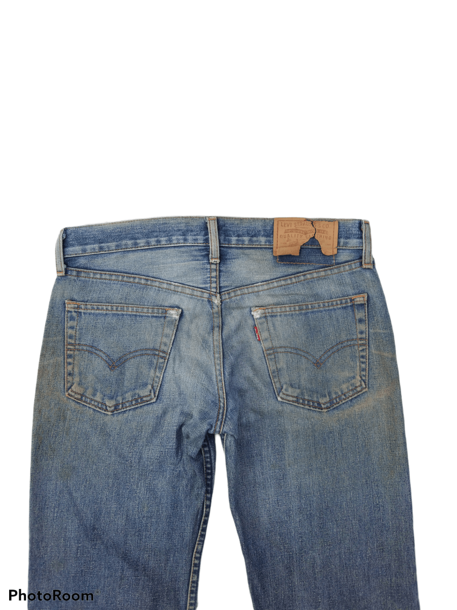 Levi's × Vintage THRASHED LEVIS MADE IN JAPAN DENIM PANTS Size US 30 / EU 46 - 4 Thumbnail
