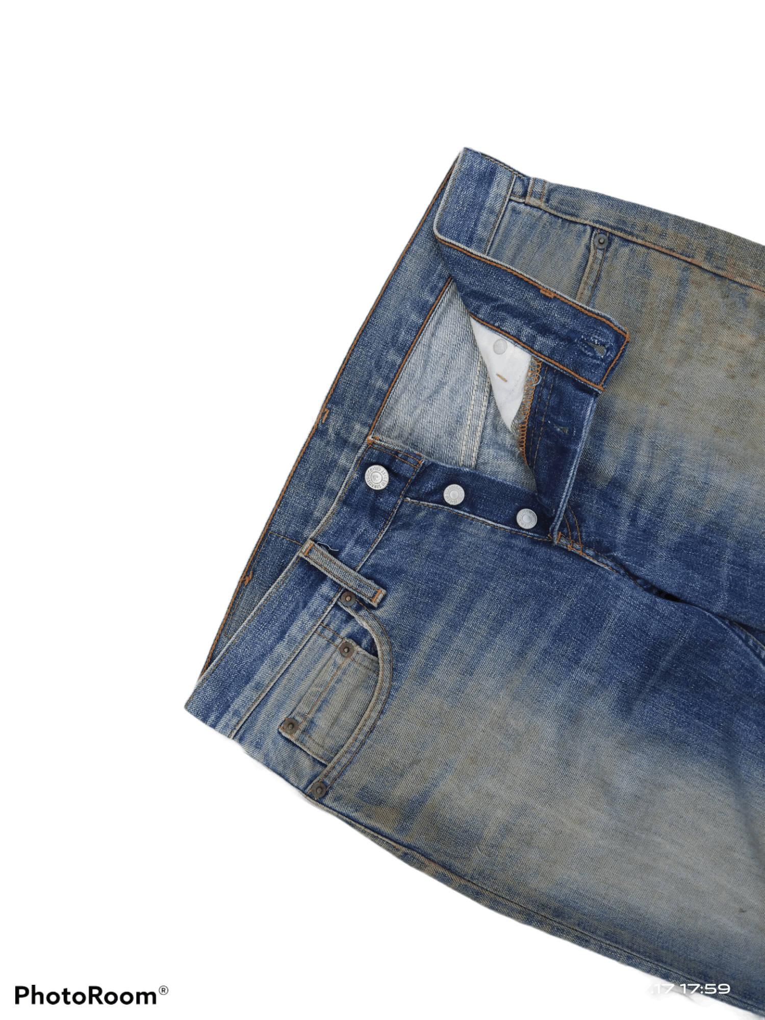 Levi's × Vintage THRASHED LEVIS MADE IN JAPAN DENIM PANTS Size US 30 / EU 46 - 5 Thumbnail