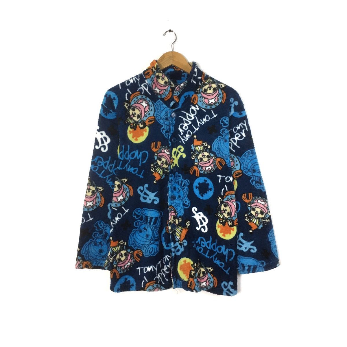 Cartoon Network × Japanese Brand × One Piece Vintage One Piece Full Print Printed Fleece Pyjamas Size US M / EU 48-50 / 2 - 1 Thumbnail