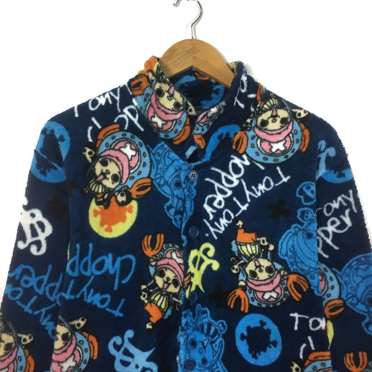 Cartoon Network × Japanese Brand × One Piece Vintage One Piece Full Print Printed Fleece Pyjamas Size US M / EU 48-50 / 2 - 2 Thumbnail