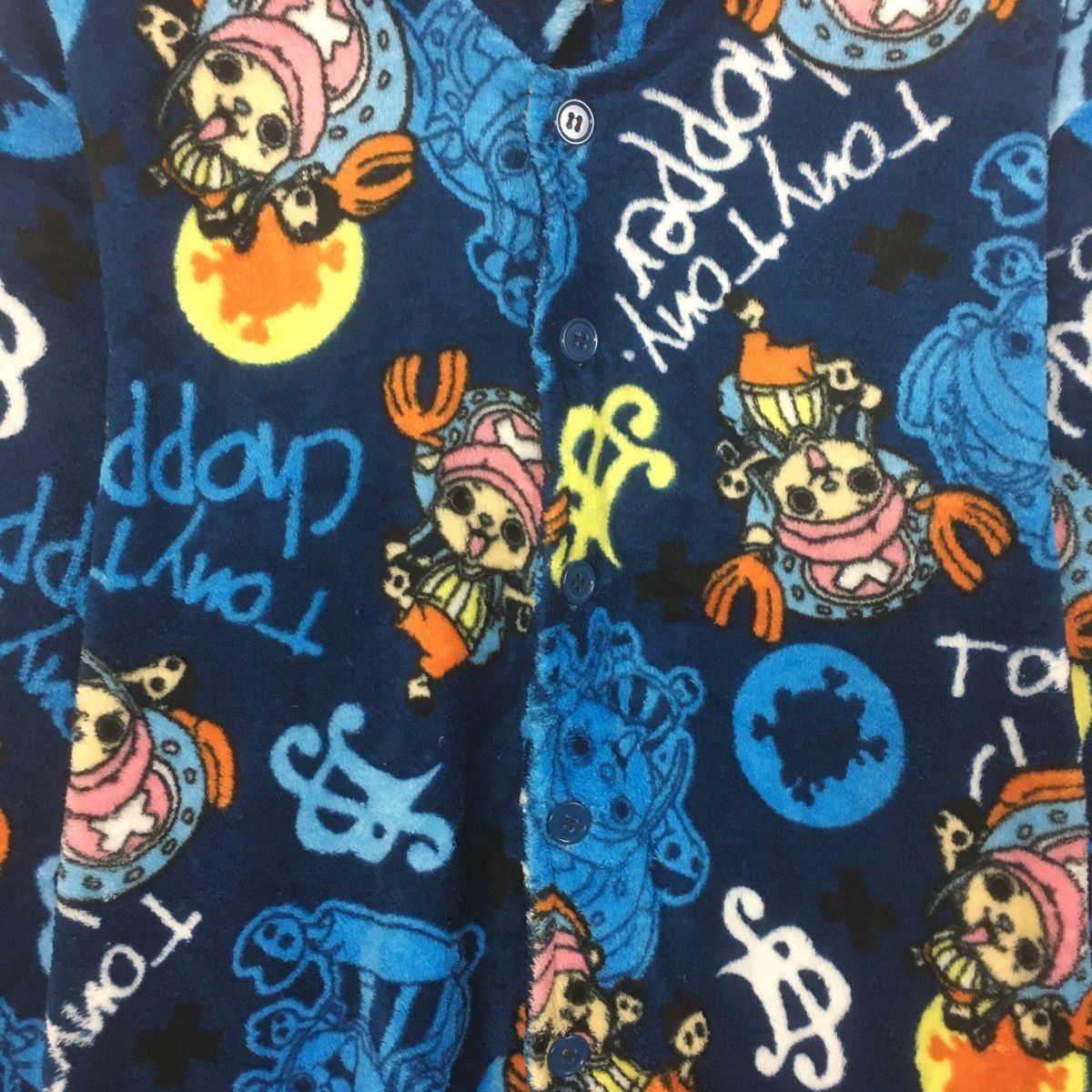 Cartoon Network × Japanese Brand × One Piece Vintage One Piece Full Print Printed Fleece Pyjamas Size US M / EU 48-50 / 2 - 4 Thumbnail