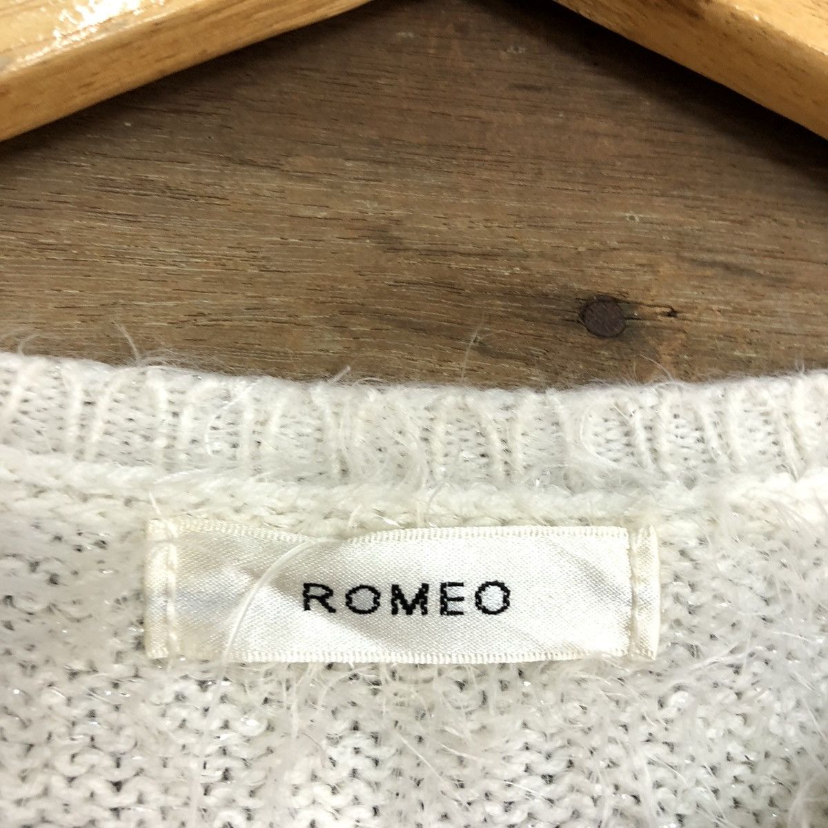 Homespun Knitwear × Japanese Brand DL Romeo White Mohair Soft Fur Shag Shaggy Knitwear #B612 Size M / US 6-8 / IT 42-44 - 10 Thumbnail
