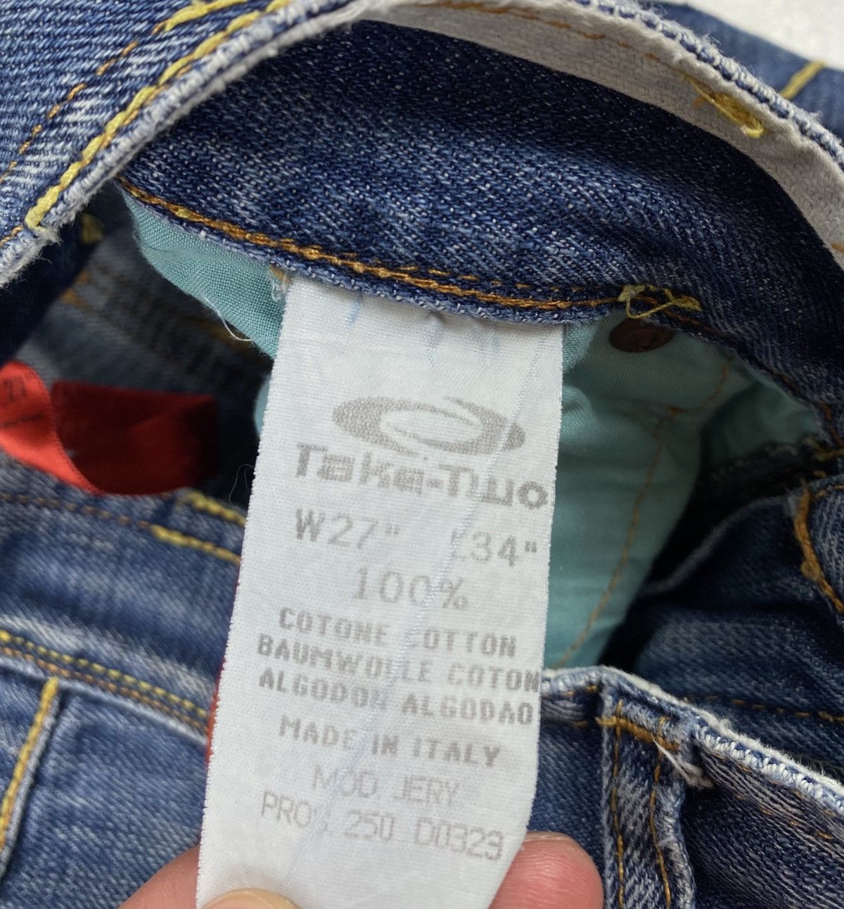 Other Take Two Vintage Upgrade Jeans Made in Italy Size 27x34 Size US 27 - 8 Thumbnail