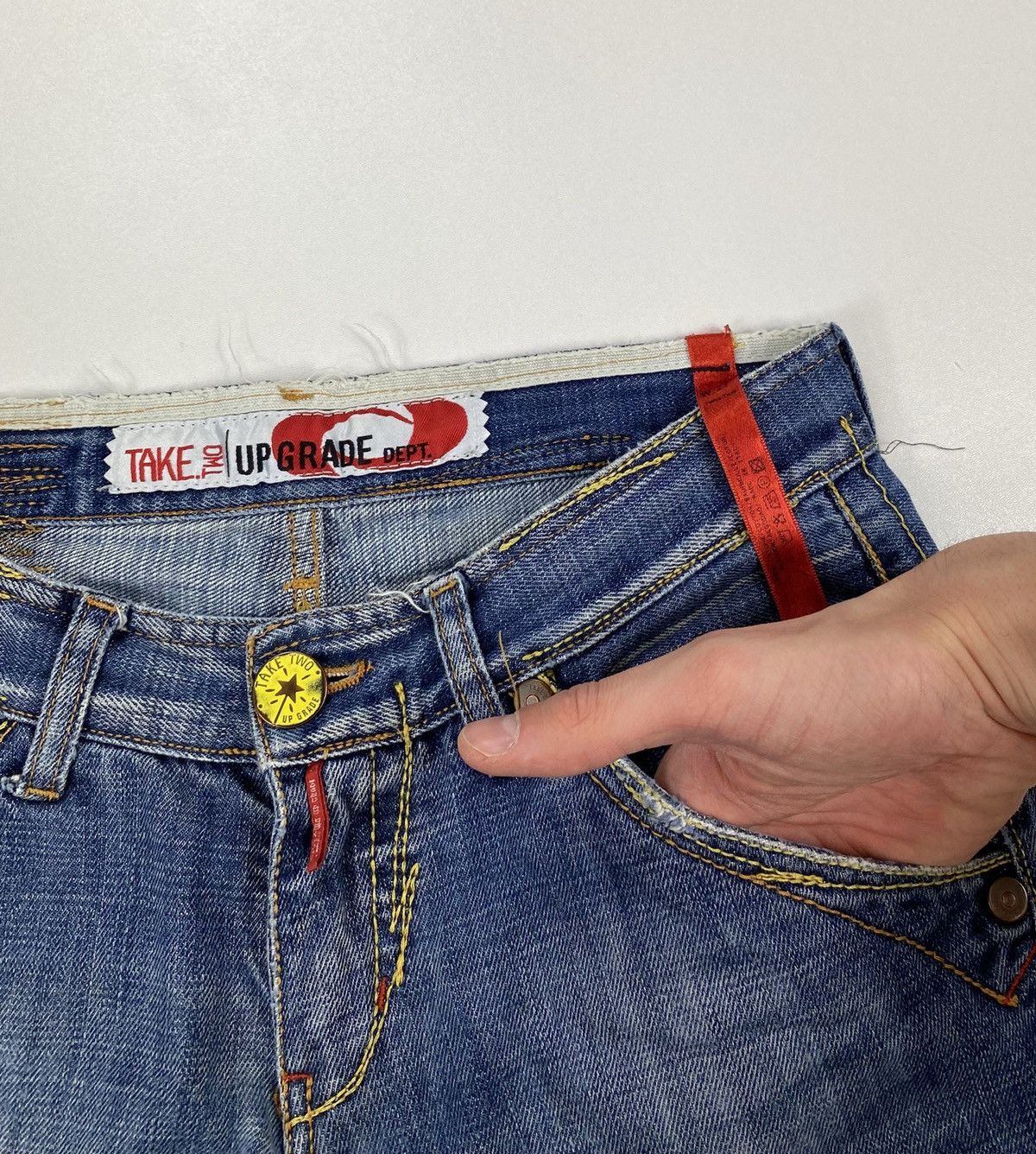 Other Take Two Vintage Upgrade Jeans Made in Italy Size 27x34 Size US 27 - 4 Thumbnail