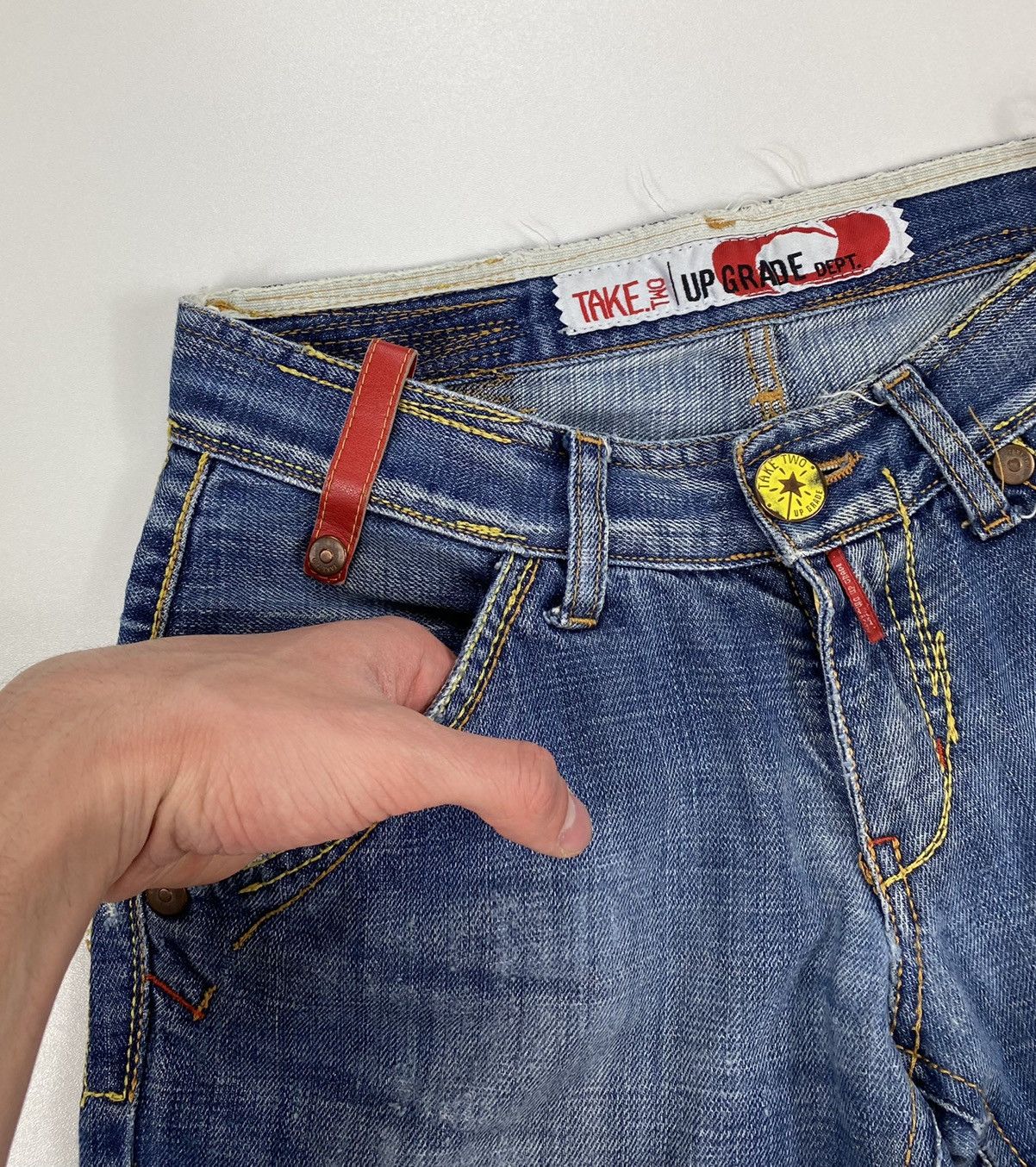 Other Take Two Vintage Upgrade Jeans Made in Italy Size 27x34 Size US 27 - 3 Thumbnail