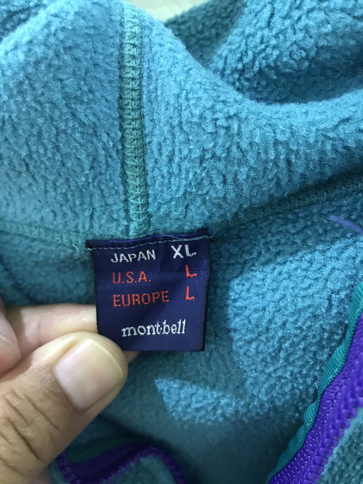 Japanese Brand × Montbell × Vintage Japanese Brand Montbell Fleece Zipper Hoodie Size US L / EU 52-54 / 3 - 4 Thumbnail