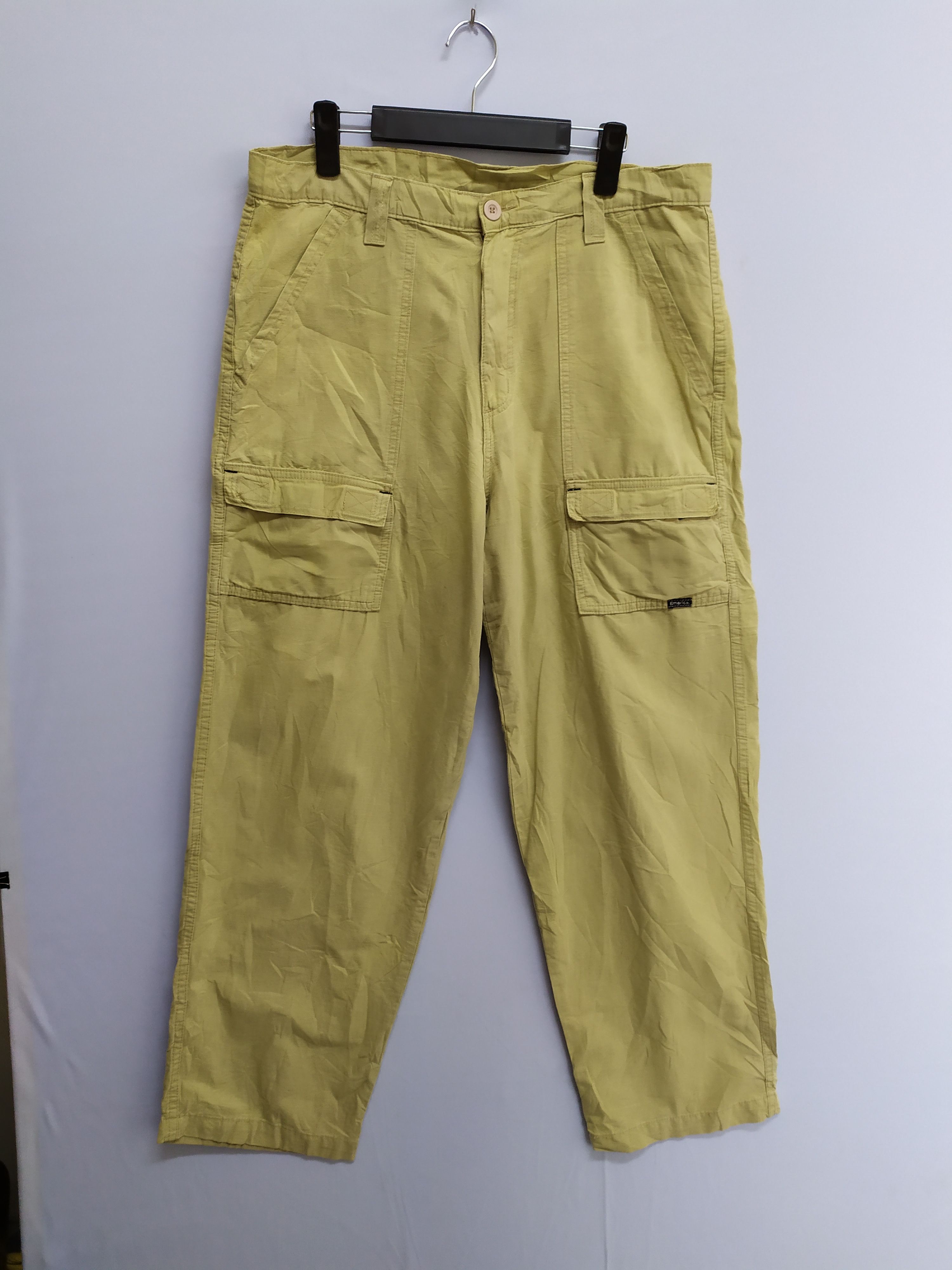 image of Emerica Clothing Division Baggy Cargo Pants in Cream, Men's (Size 36)