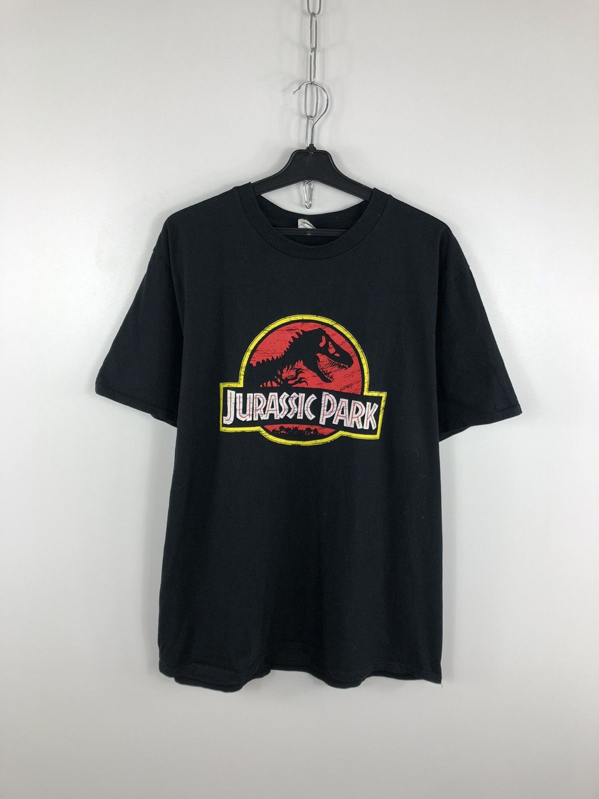 Gildan × Vintage Vintage Jurassic Park T-Shirt Big Logo Black Size L Size US L / EU 52-54 / 3 - 1 Thumbnail