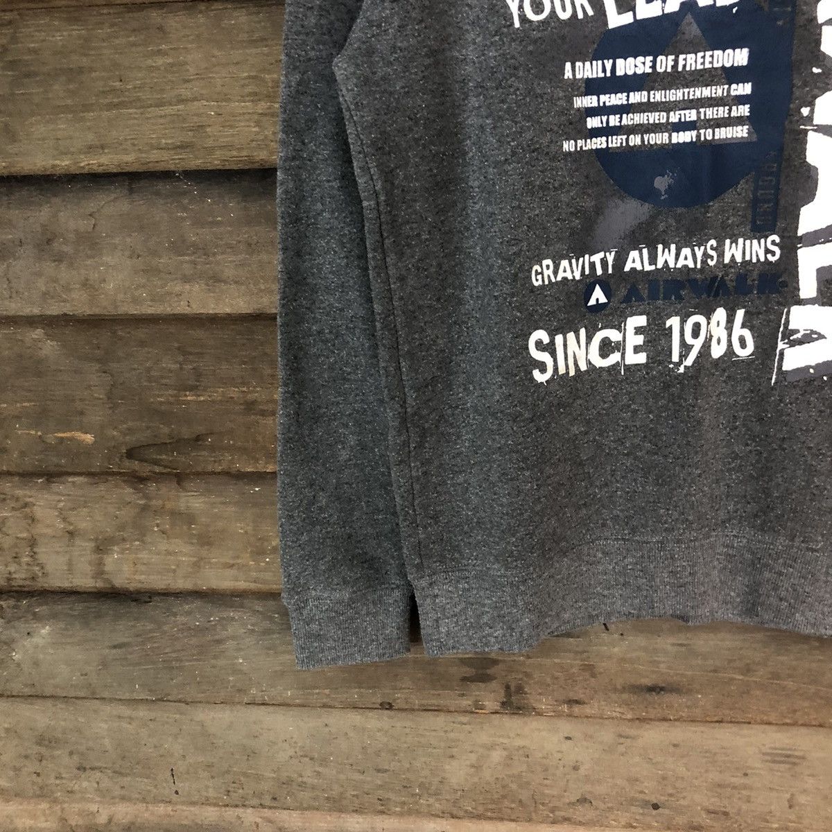 Airwalk Airwalk faded Grey Sweatshirt #358B Size US S / EU 44-46 / 1 - 4 Thumbnail