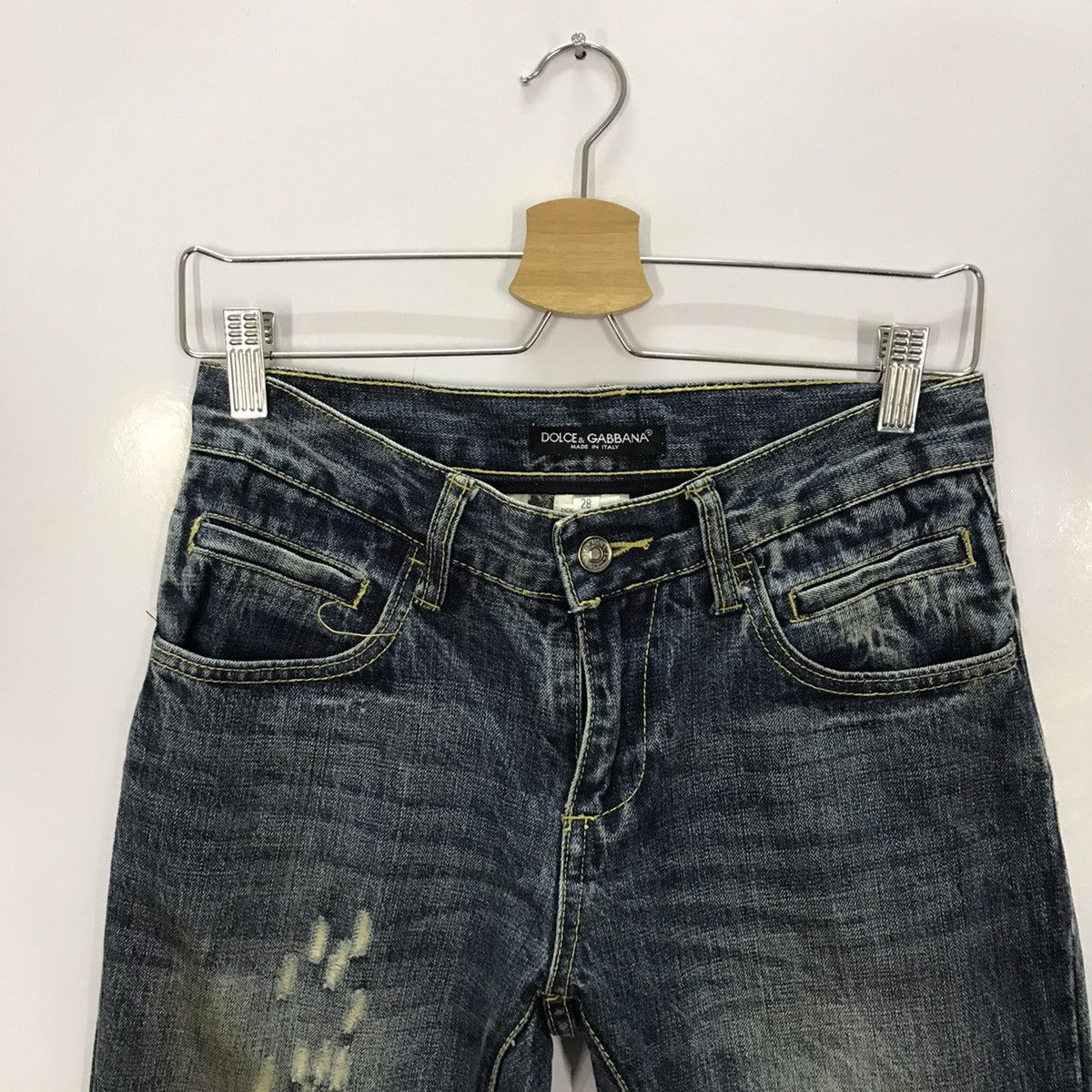 Dolce & Gabbana DOLCE & GABBANA Distresses design denim pant Size US 28 / EU 44 - 2 Thumbnail