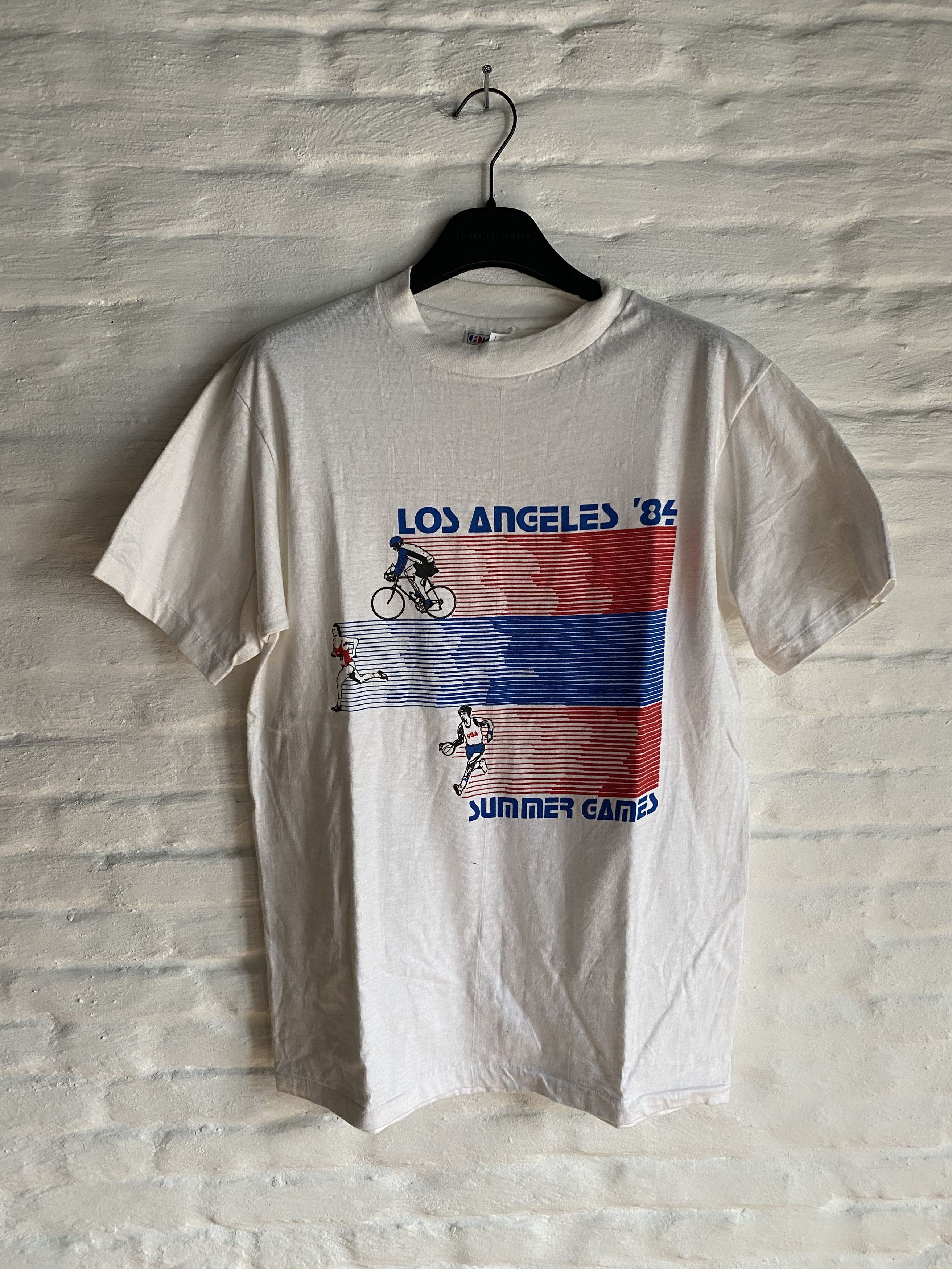 Vintage Vintage 1984 Olympic Games T-shirt Size US M / EU 48-50 / 2 - 1 Thumbnail